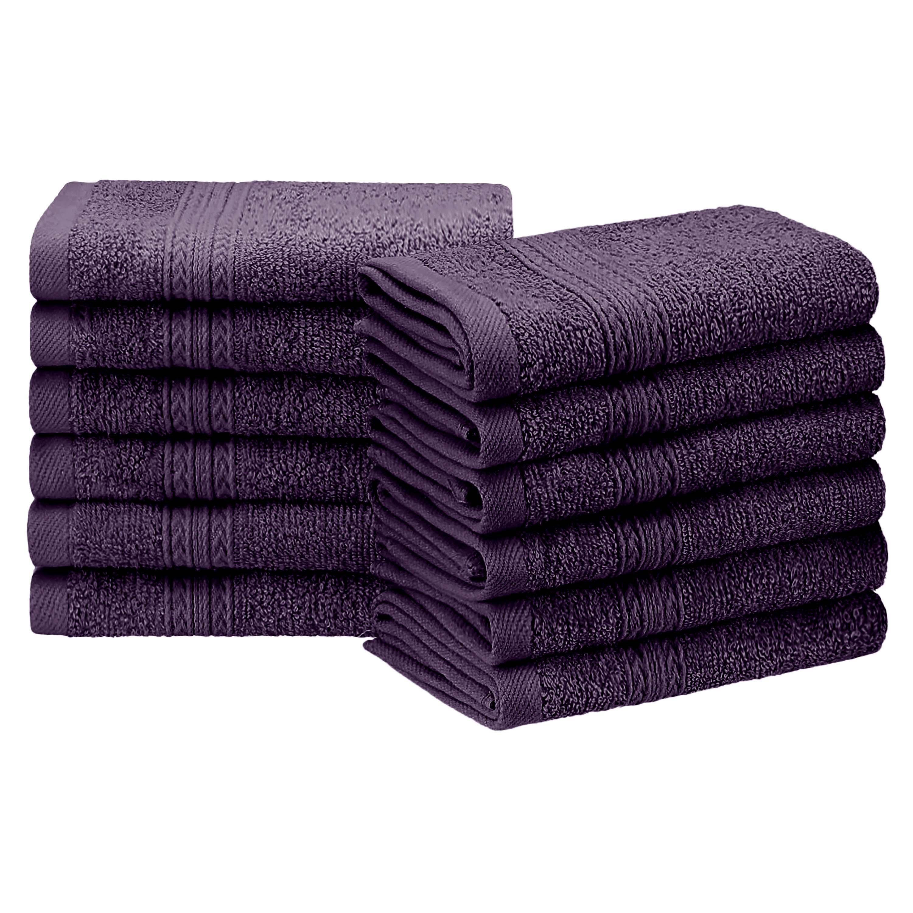Organic Cotton 12-Piece Solid Face Towel Set | Eco-Friendly, Soft & Absorbent | Perfect for Spa, Gym, Travel & Home Use