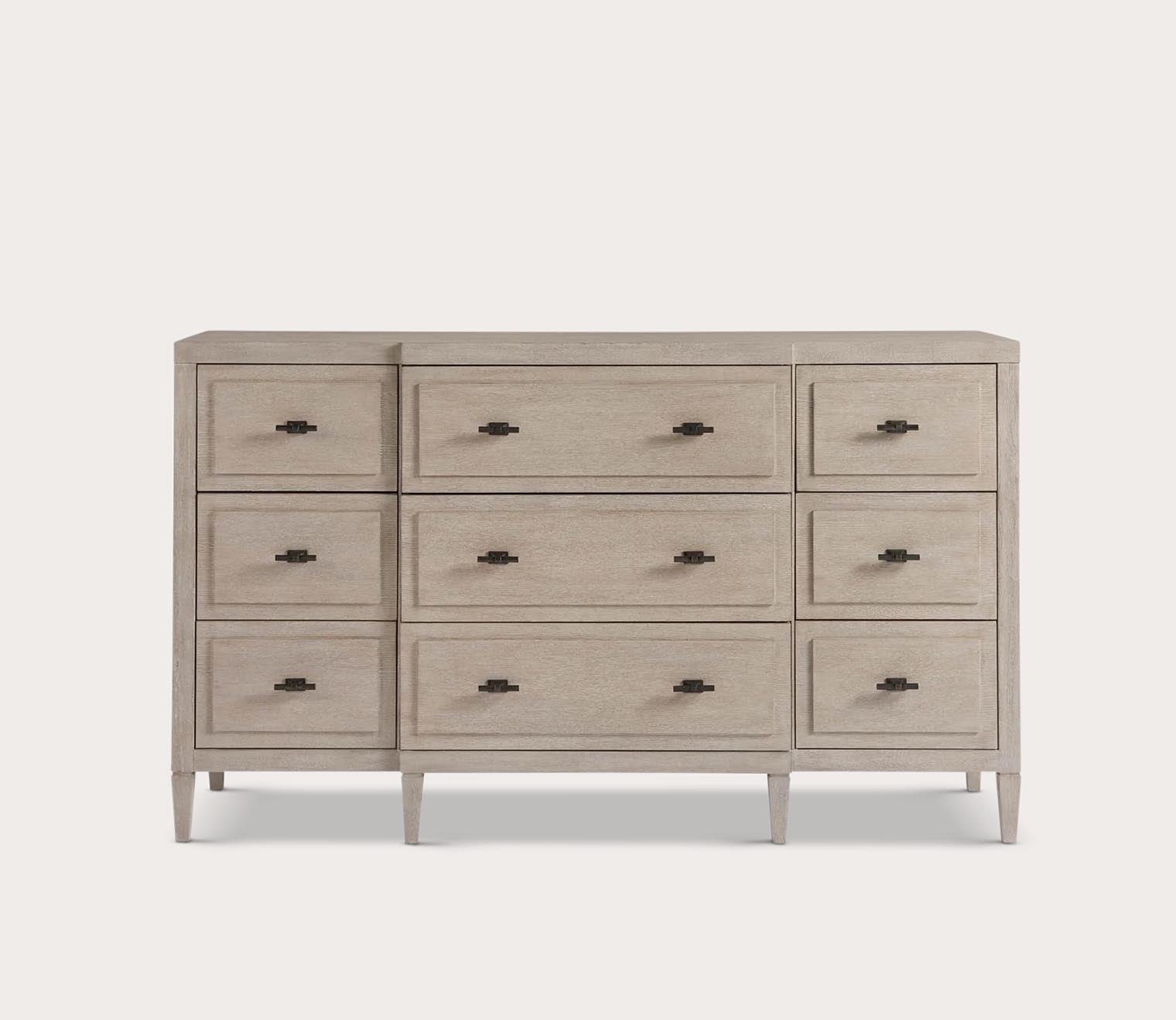 Universal Furniture Midtown 9-Drawer Dresser - Solid Wood Bedroom Storage with Mirror - Perfect for Master Bedroom, Guest Room & Apartment Organization