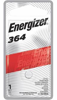 Energizer 364 1.55V Silver Oxide Button Cell Battery - Long Lasting Power for Watches, Calculators & Medical Devices