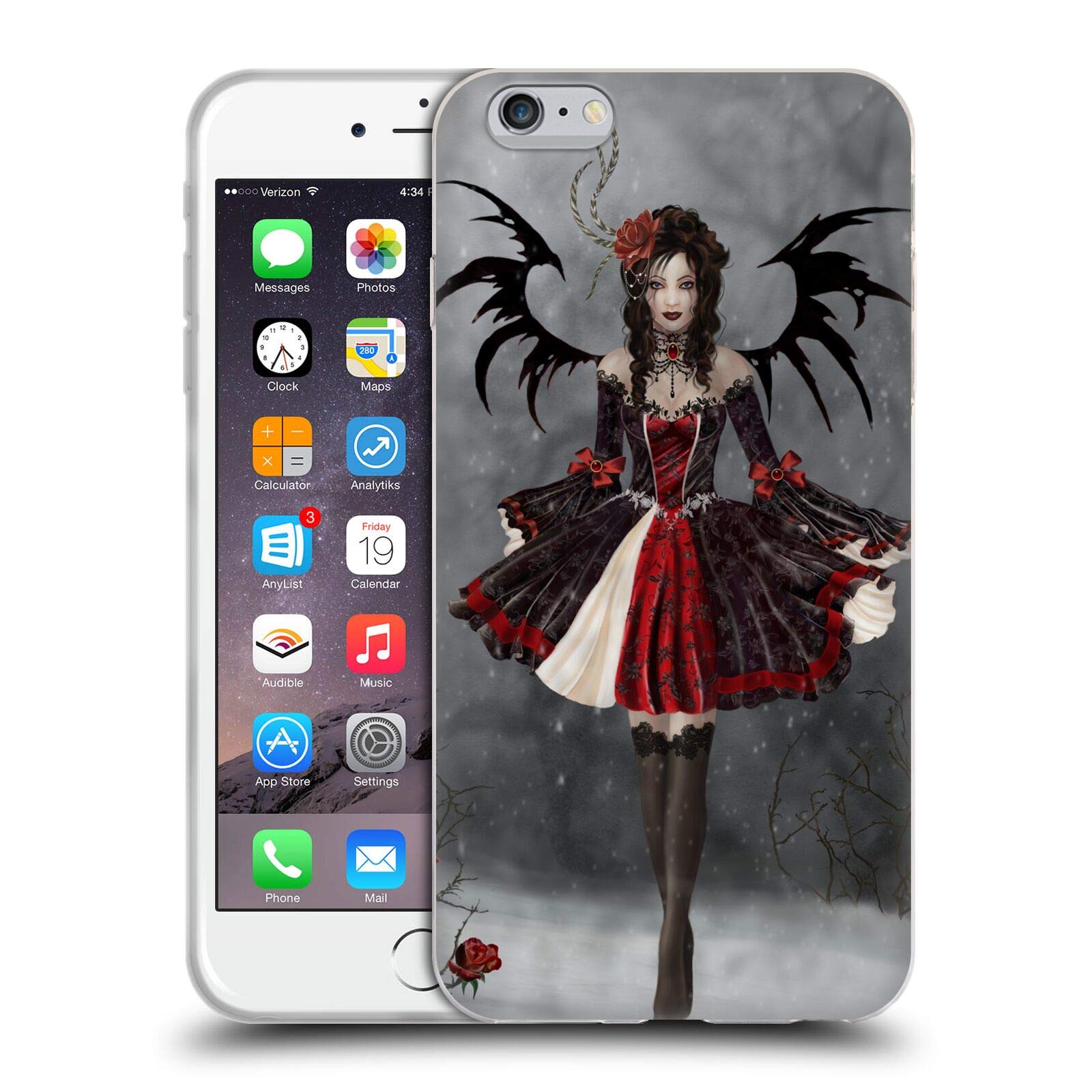 Officially Licensed Nene Thomas Princess Gothic Soft Gel Case for Apple iPhone 6 Plus/6s Plus - Elegant Protective Cover for Women, Gothic Fashion Accessory (Perfect for Daily Use, Parties & Special Occasions)