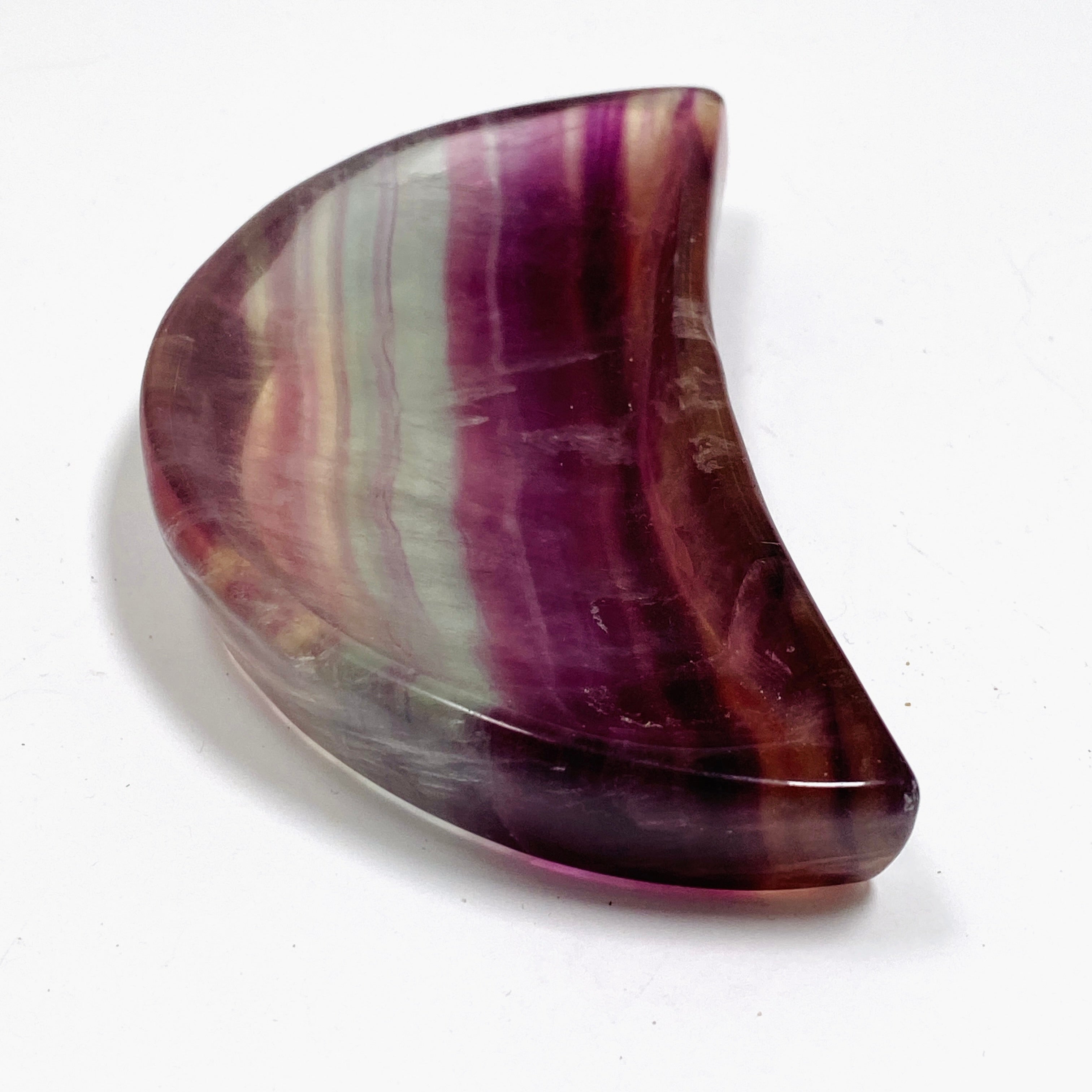 Fluorite Moon Bowl FMB 01 - Handmade Crystal Healing Bowl for Meditation, Yoga & Home Decor | Perfect for Spiritual Healing, Chakra Balancing & Positive Energy
