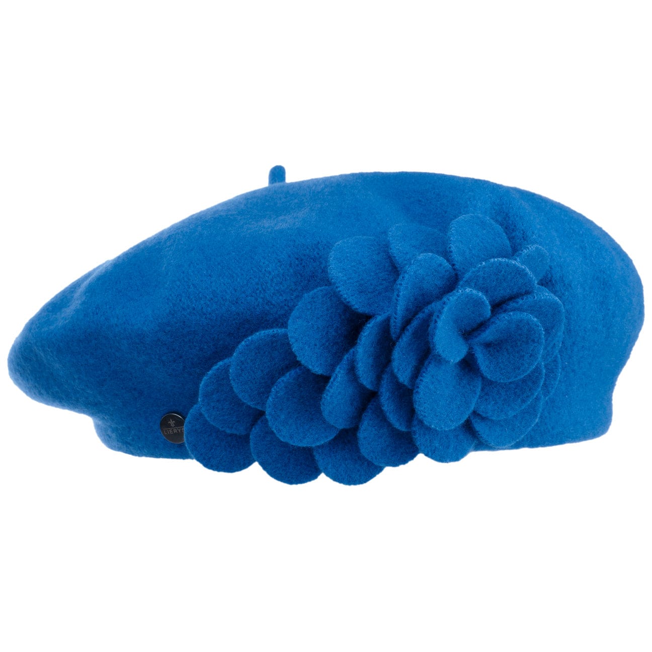 Lierys Agris Flower Wool Basque Beret - Classic French Style Winter Hat for Women, Perfect for Outdoor Activities, Travel & Fashion Accessories
