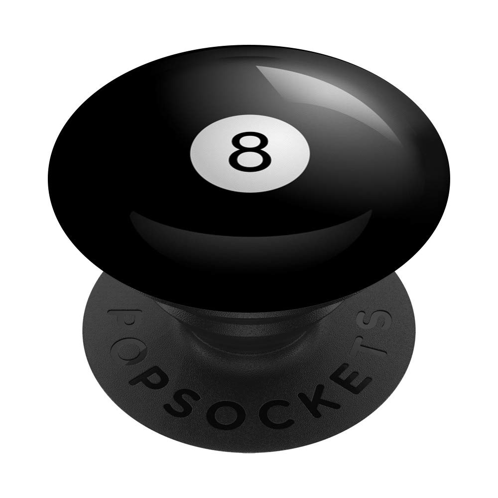 8-Ball Billiards Pool PopSockets Swappable Phone Grip - Interchangeable Stand for Phones & Tablets - Perfect for Gaming, Billiards Enthusiasts & Phone Protection