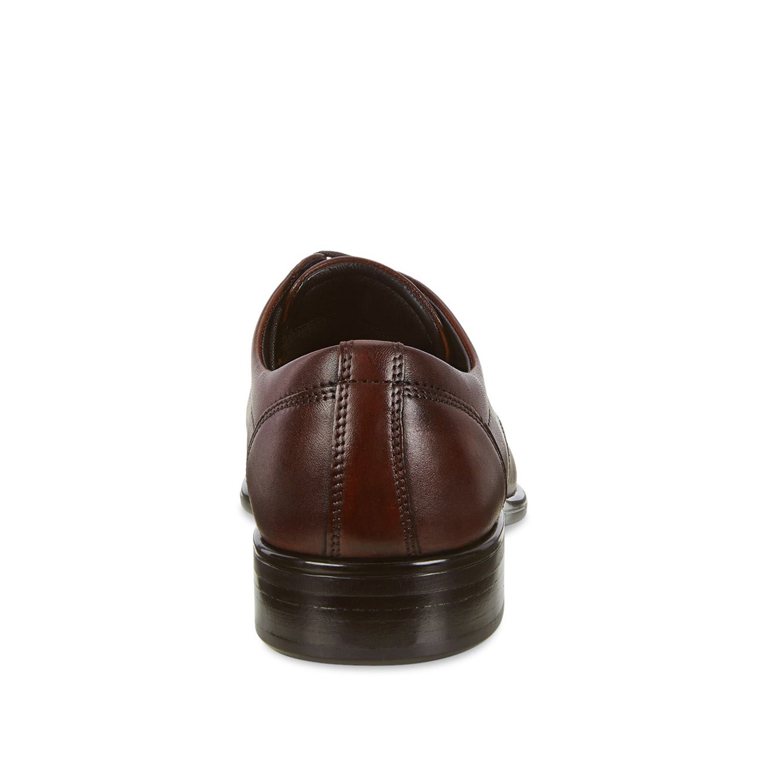 ECCO Men's Citytray Casual Slip-On Loafers in Cognac Brown Leather - Comfortable Walking Shoes for Work, Travel & Everyday Wear