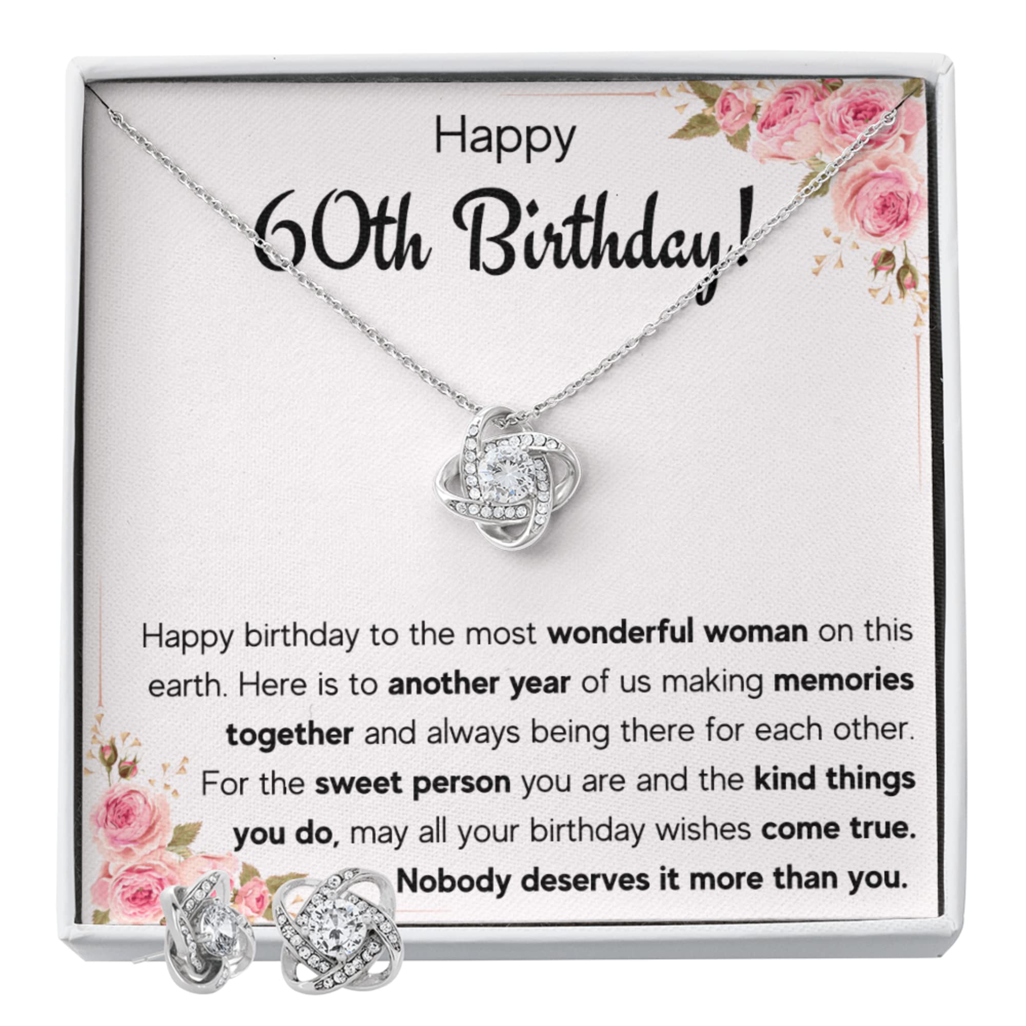 60th Birthday Gifts for Women - Elegant Necklace with Gift Box | Perfect for Mom, Grandma & Special Occasions