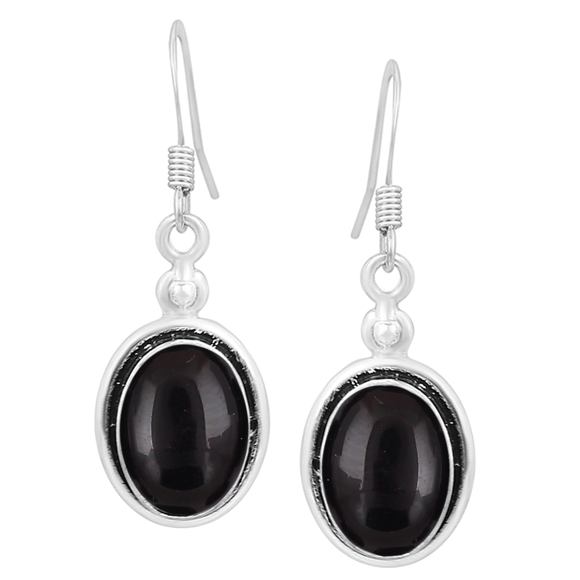 10.56Cts Oval Natural Gemstone Dangle Earrings for Women - Handmade Bohemian Jewelry, Perfect Gift for Mom, Wife, Birthday, Anniversary - Elegant for Parties, Weddings, Everyday Wear