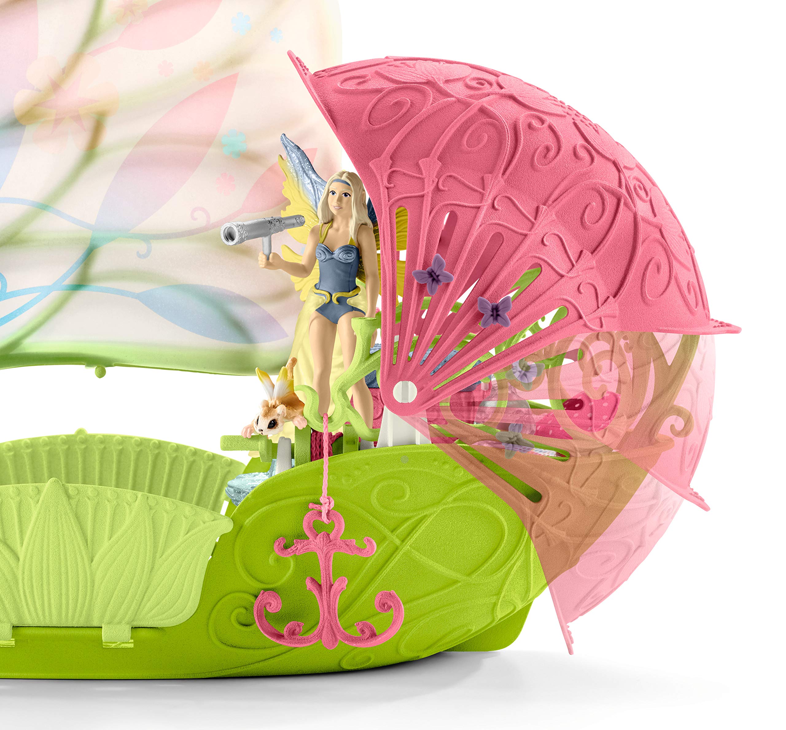 Schleich Bayala 19-Piece Fairy Playset with Sera's Magical Flower Boat - Fantasy Toy for Kids Ages 5-12 - Perfect for Imaginative Play & Storytelling Adventures
