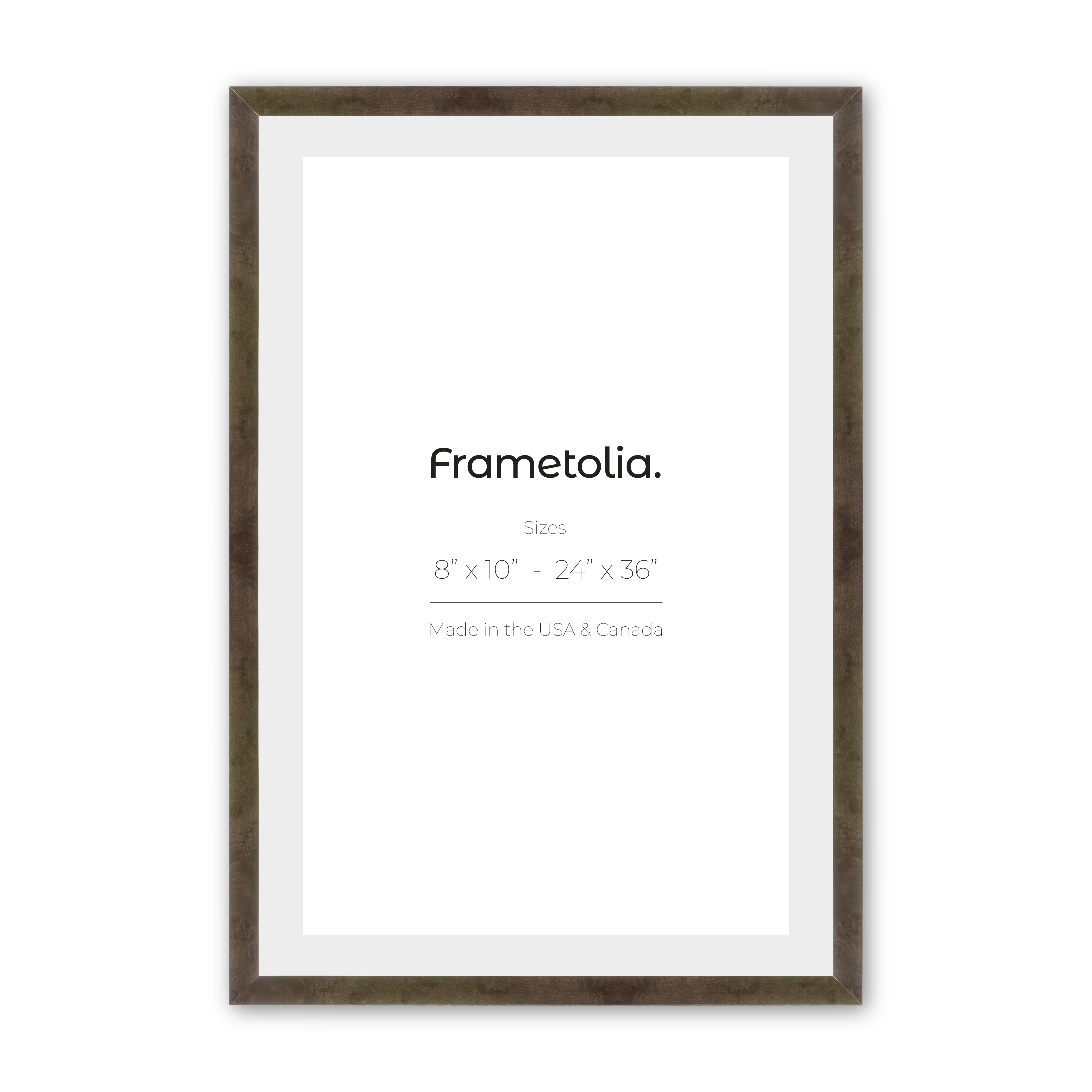 Custom Printed Grey Burlwood Frame - Personalized Photo Display for Home & Office Decor | Perfect for Wall Art, Gifts, and Family Memories