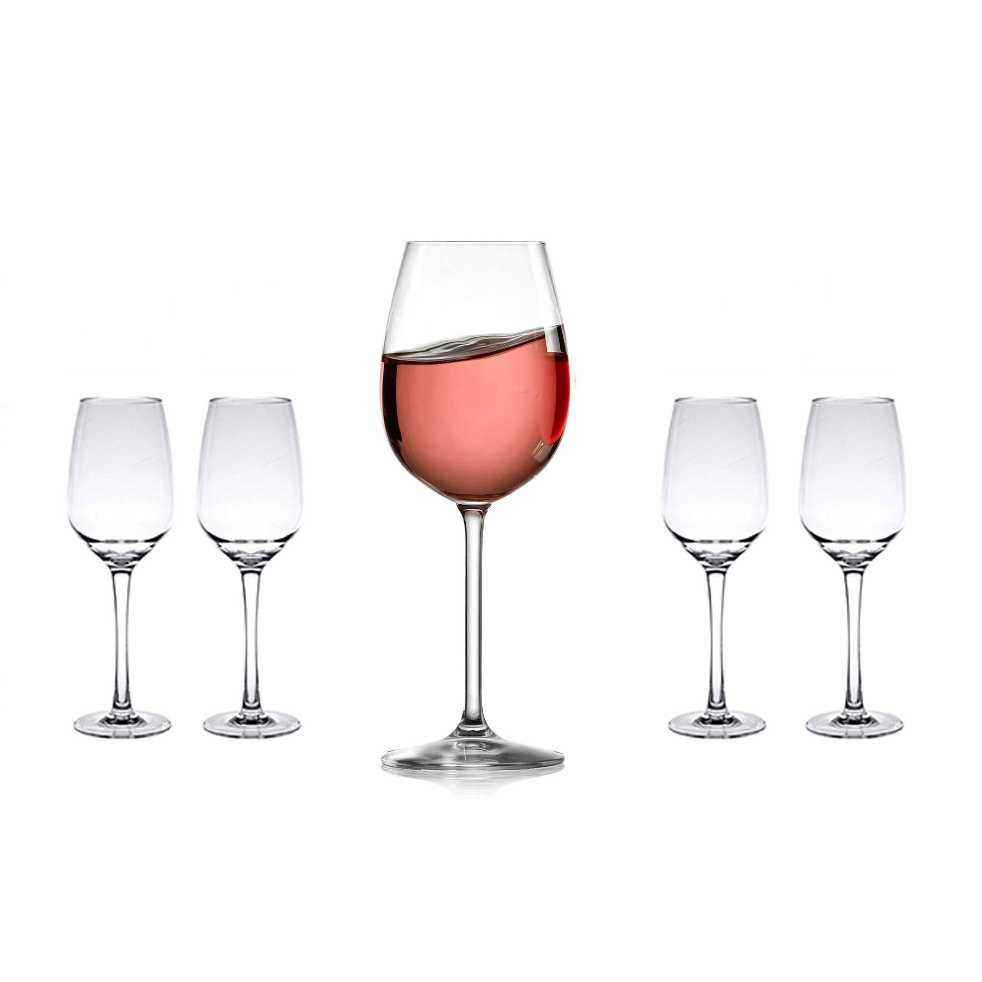 Tiger Chef 14 Oz Shatter-Proof Polycarbonate Drinking Glasses - 4 Pack Reusable Cups for Wine, Beer, Cocktails & Margaritas | Durable, Stain-Resistant Tumblers for Home, Bar, Party & Outdoor Use