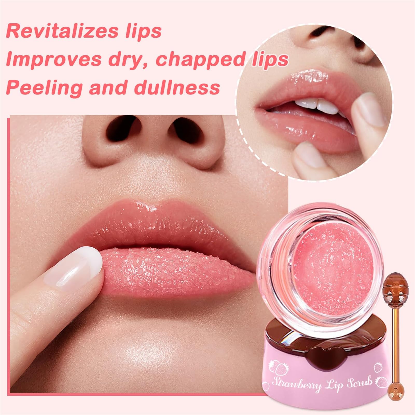 1/3/4 Pcs Honey Bee Lip Care Set - Moisturizing Lip Balm, Overnight Sleeping Mask & Exfoliating Scrub for Dry Cracked Lips - Hydrating Treatment to Repair & Prevent Lip Lines | Perfect for Night Care, Travel & Daily Lip Routine (Style A)