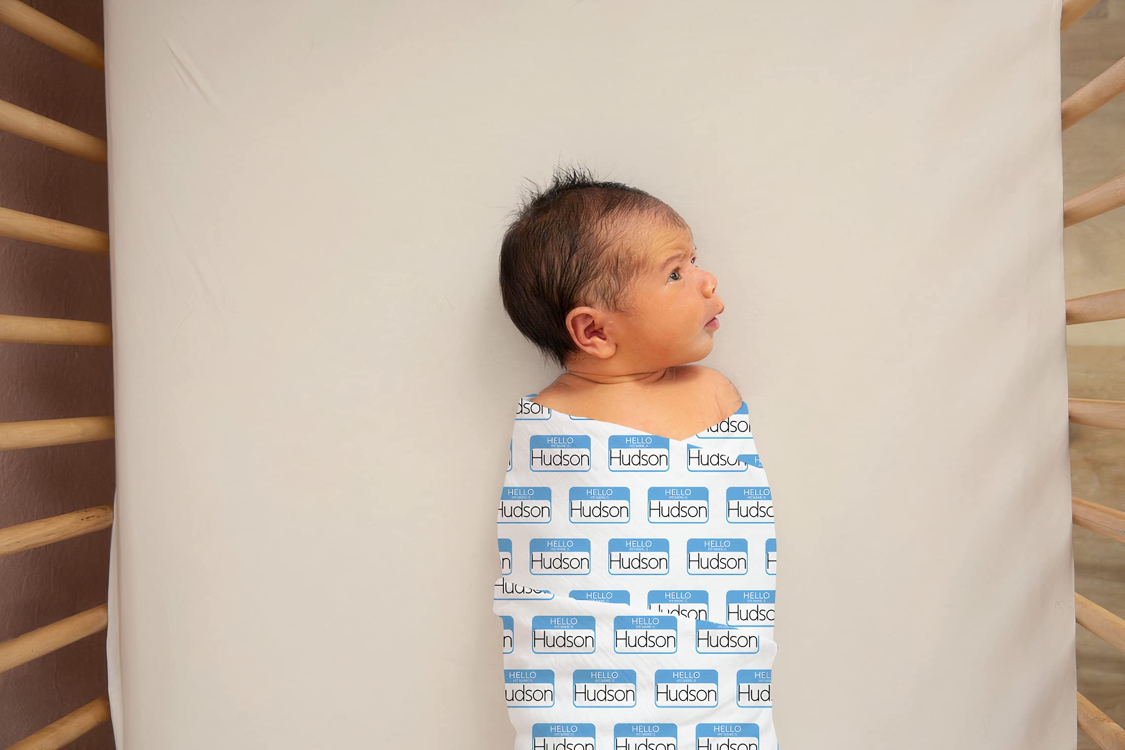 Personalized Baby Name Blanket - Customized Christmas Gift for Newborns, Infants & Toddlers - Soft & Cozy Blankets for Boys, Girls, Moms & Dads - Perfect for Nursery, Stroller, and Cuddle Time