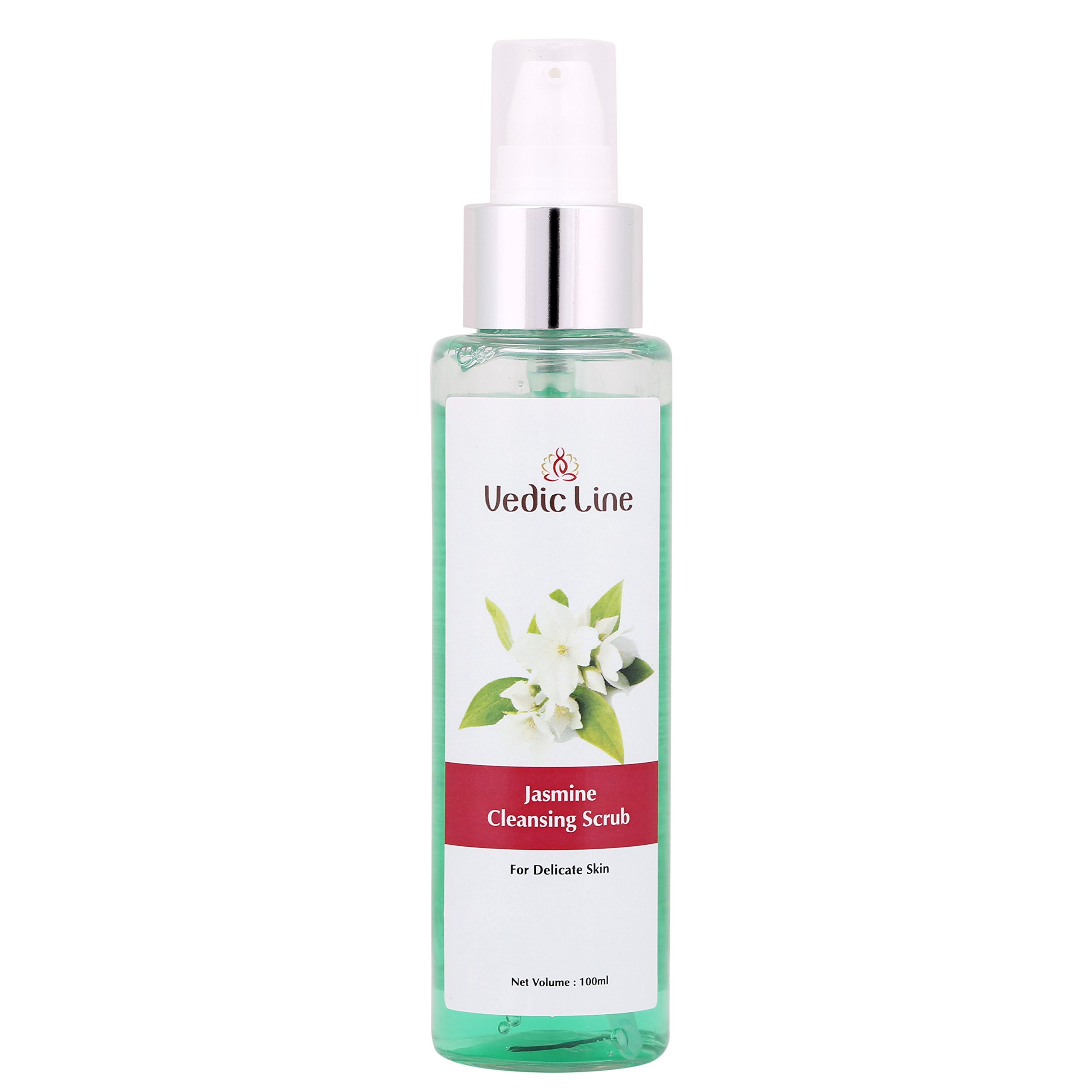 Jasmine Cleansing Scrub with Aloe Vera & Shea Butter - Exfoliates Dead Skin Cells & Unclogs Pores for Smooth Skin - 100ml - Perfect for Daily Face Wash & Spa Night Routine