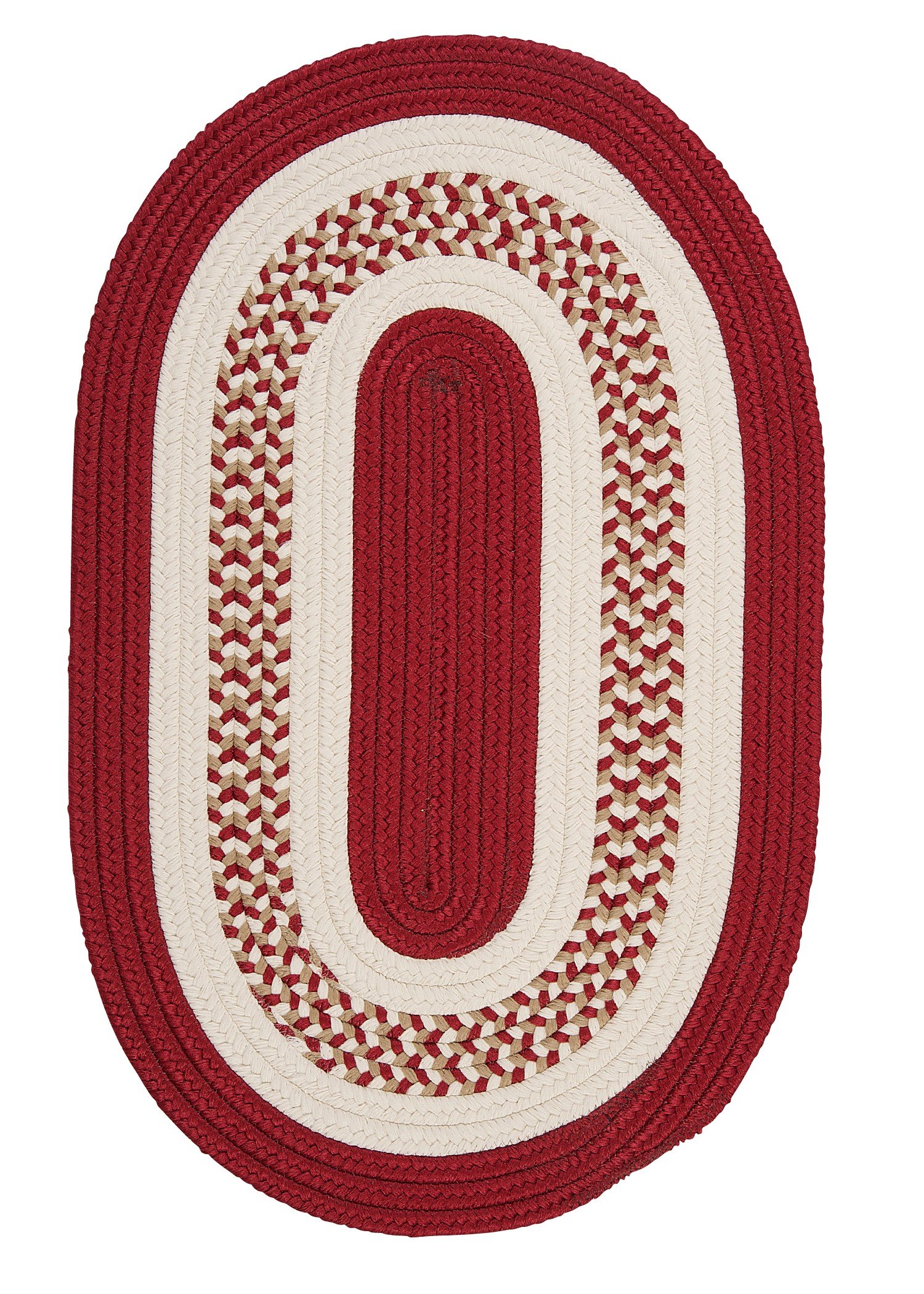 Flowers Bay 4x6 Feet Red Oval Area Rug - Soft Non-Slip Living Room Carpet for Bedroom, Nursery & Home Decor