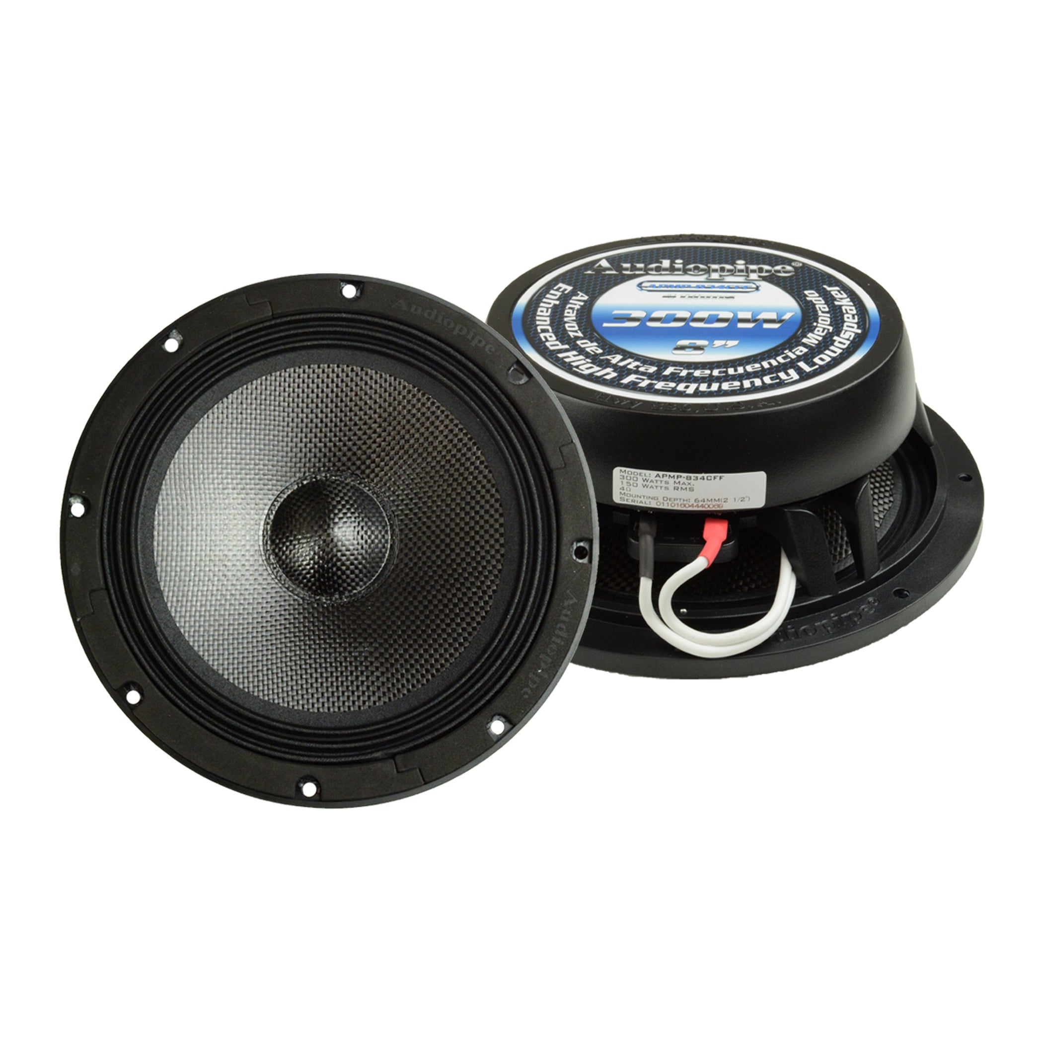APMP 834CFF 300 Watt 8-Inch High Mid Frequency Loudspeaker - Professional Audio for Live Performances & Studio Recording