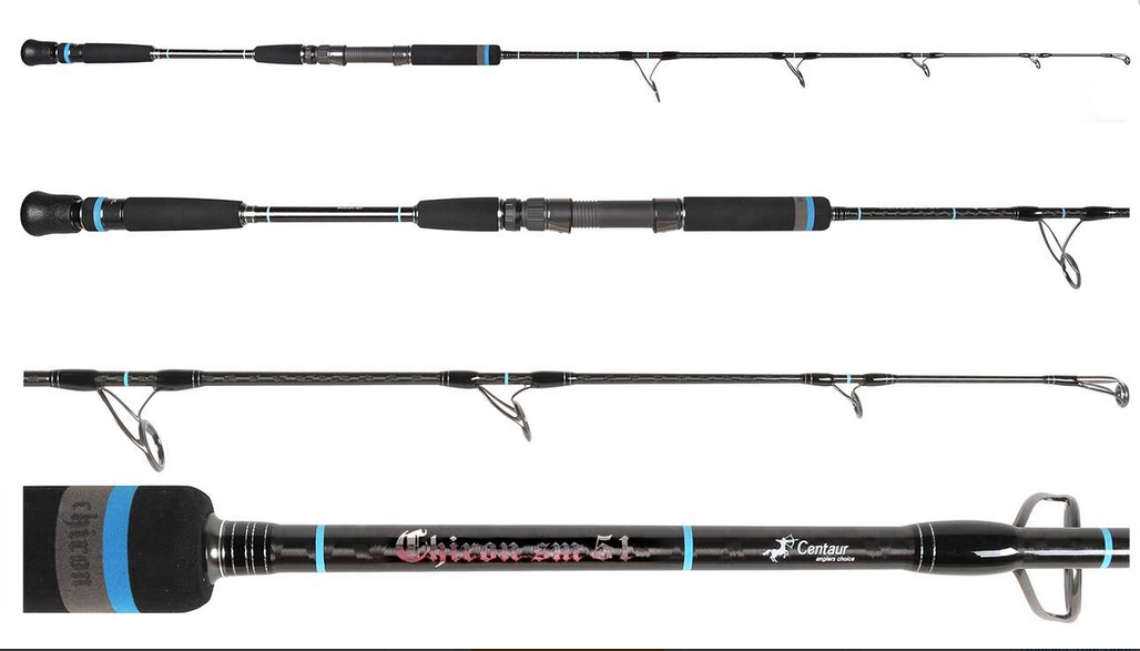 Centaur Chiron Spinning Jigging Fishing Rod - Lightweight Graphite Saltwater Freshwater Rod for Bass, Trout, Walleye | Perfect for Surf Casting, Pier Fishing & Kayak Angling