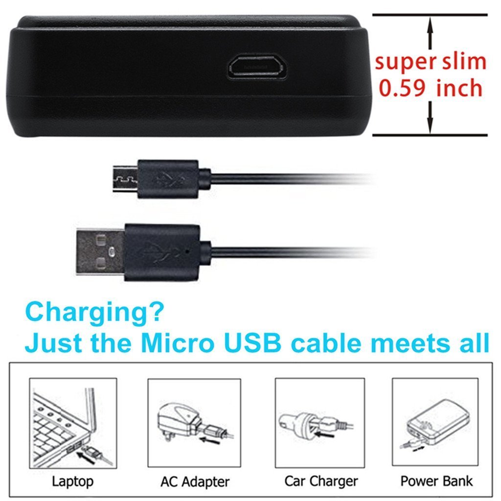 Kastar LCD USB Charger for HP LI40 Q6277A Q2232-80005 Photosmart R742 R742v R742xi Digital Cameras - Replacement Battery Charger for HP Digital Cameras - Perfect for Travel, Photography & Home Use