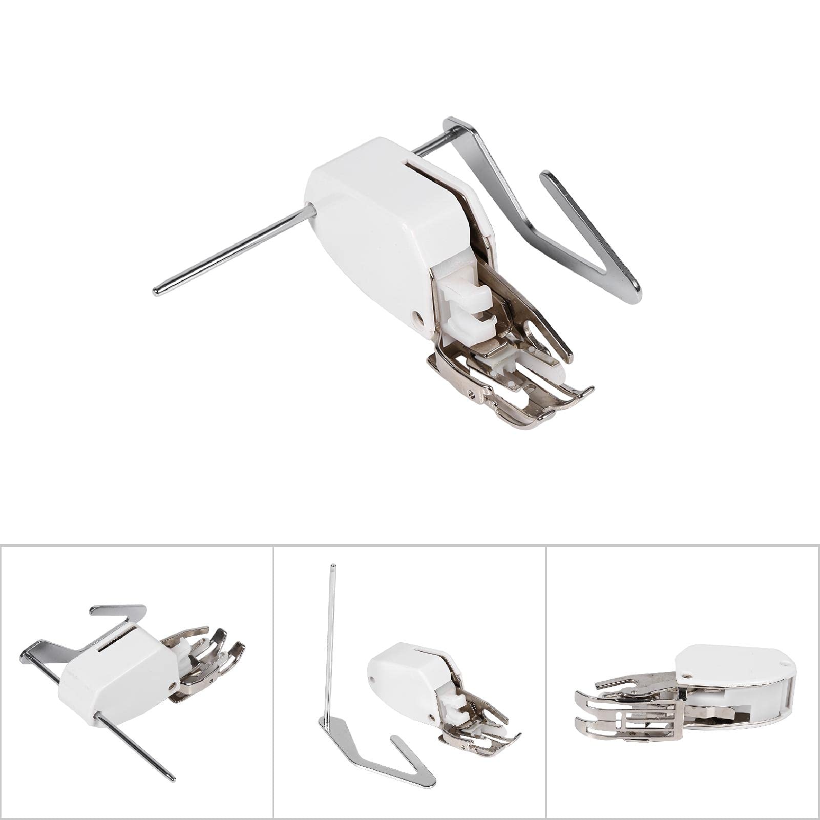 Low Shank Walking Presser Foot with Adjustable Quilt Guide - Compatible with Brother & Singer Domestic Sewing Machines (5mm) - Perfect for Quilting, Thick Fabrics and Even Fabric Feeding