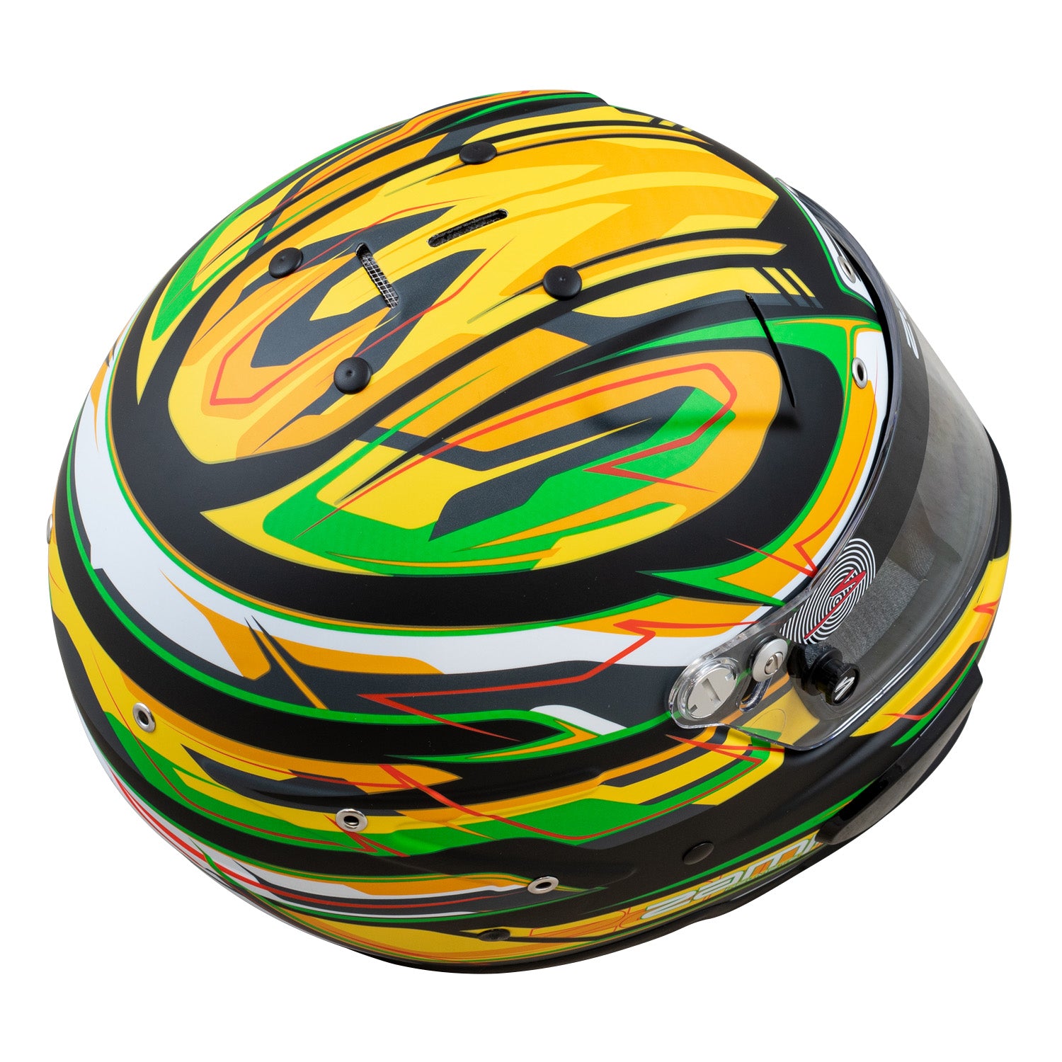 Zamp RZ 70E Matte Black Racing Helmet - FIA 8859 & Snell SA2020 Certified - Lightweight Motorcycle & Auto Racing Safety Gear for Track & Street Use