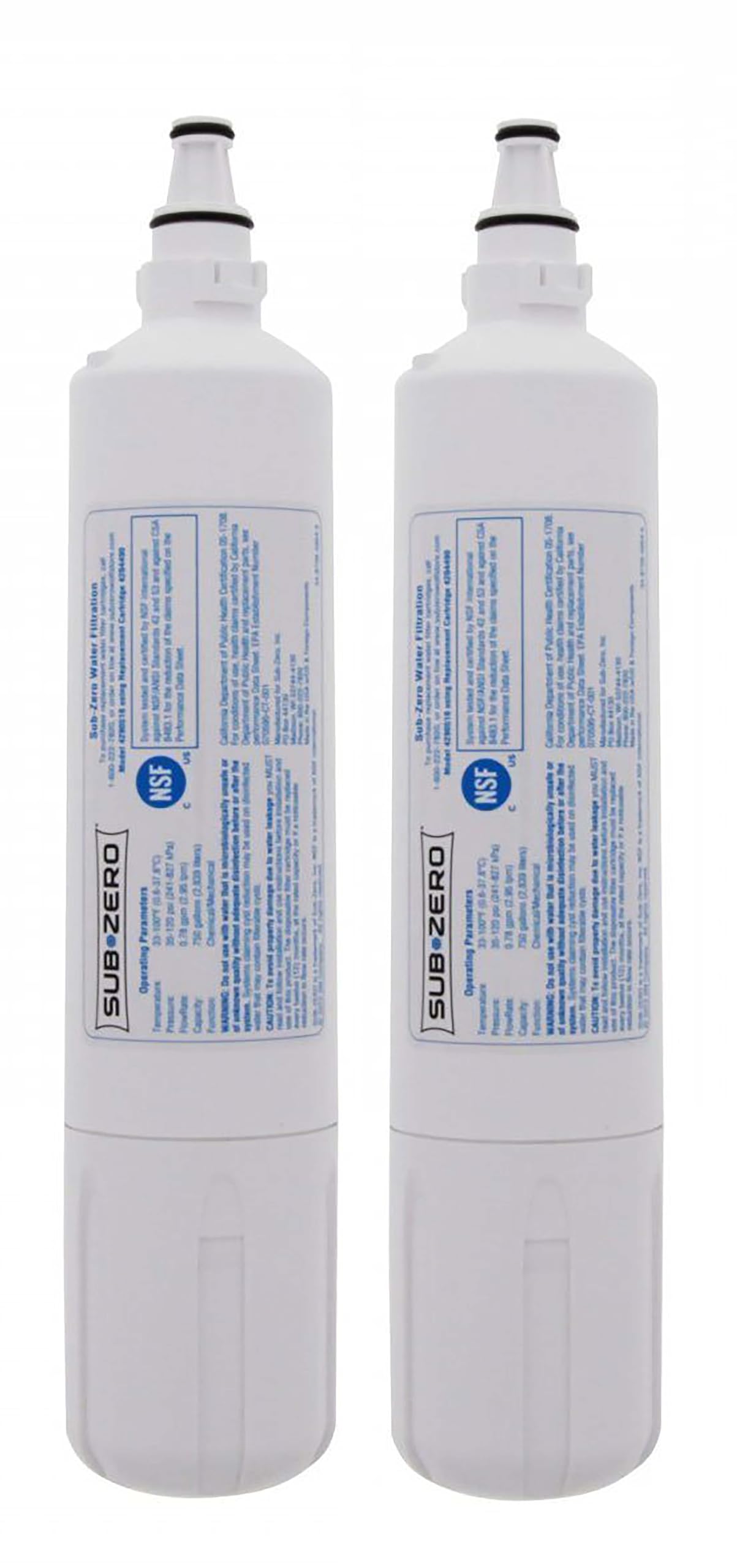 Sub-Zero 4204490 Refrigerator Water Filter Replacement (2-Pack) - Premium Water Filtration for Clean Drinking Water - Perfect for Home, Office, and Kitchen Use