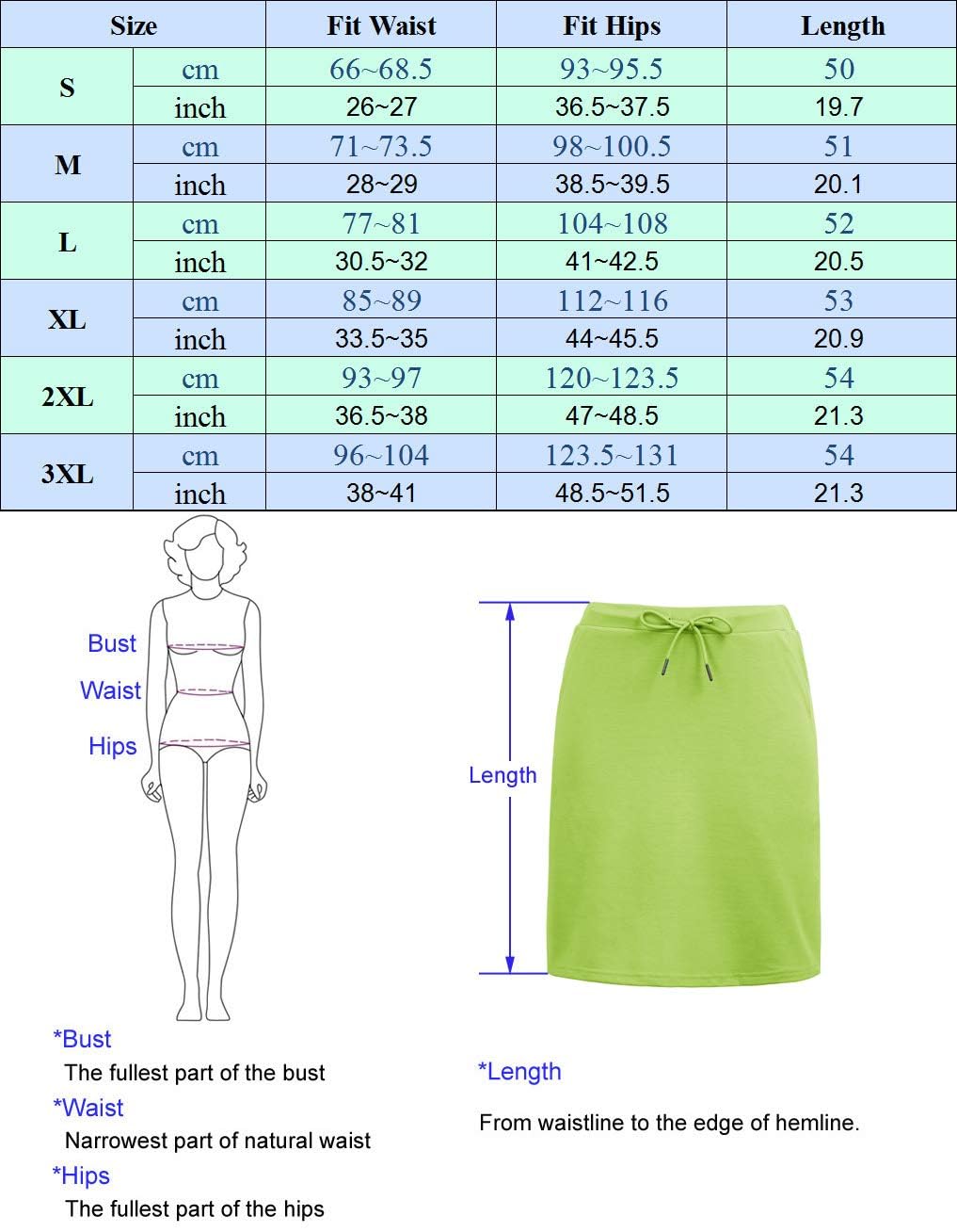 **JACK SMITH Women's Athletic Skorts - Stretchy Knee-Length Skirts with Drawstring Waist & Mesh Shorts Pockets - Perfect for Running, Tennis & Outdoor Activities**