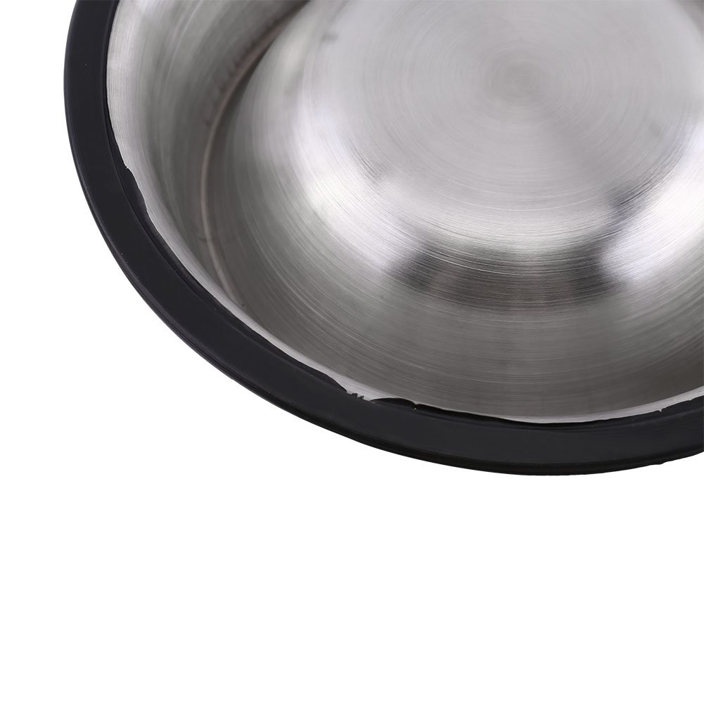 Qinlorgo Stainless Steel Dog Bowl - Safe & Durable Pet Dish for Dogs, Cats, Small Animals (15cm) - Perfect for Home, Travel & Outdoor Use
