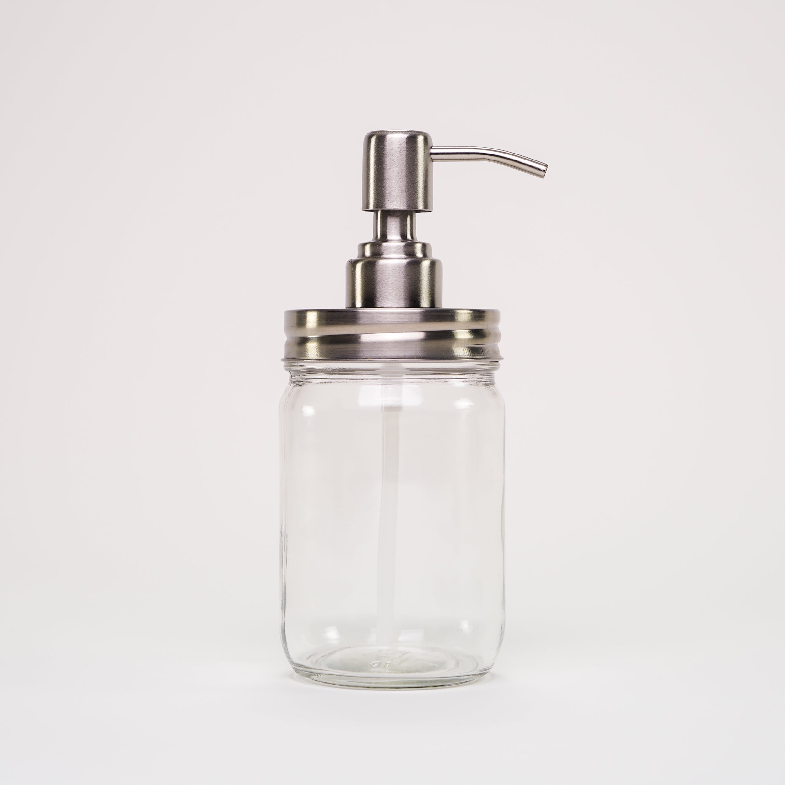 12 oz Glass Keeper Jar with Stainless Steel Pump - Airtight Food Storage Container for Coffee, Tea, Spices & Dry Goods | Perfect for Kitchen Pantry Organization & Home Canning
