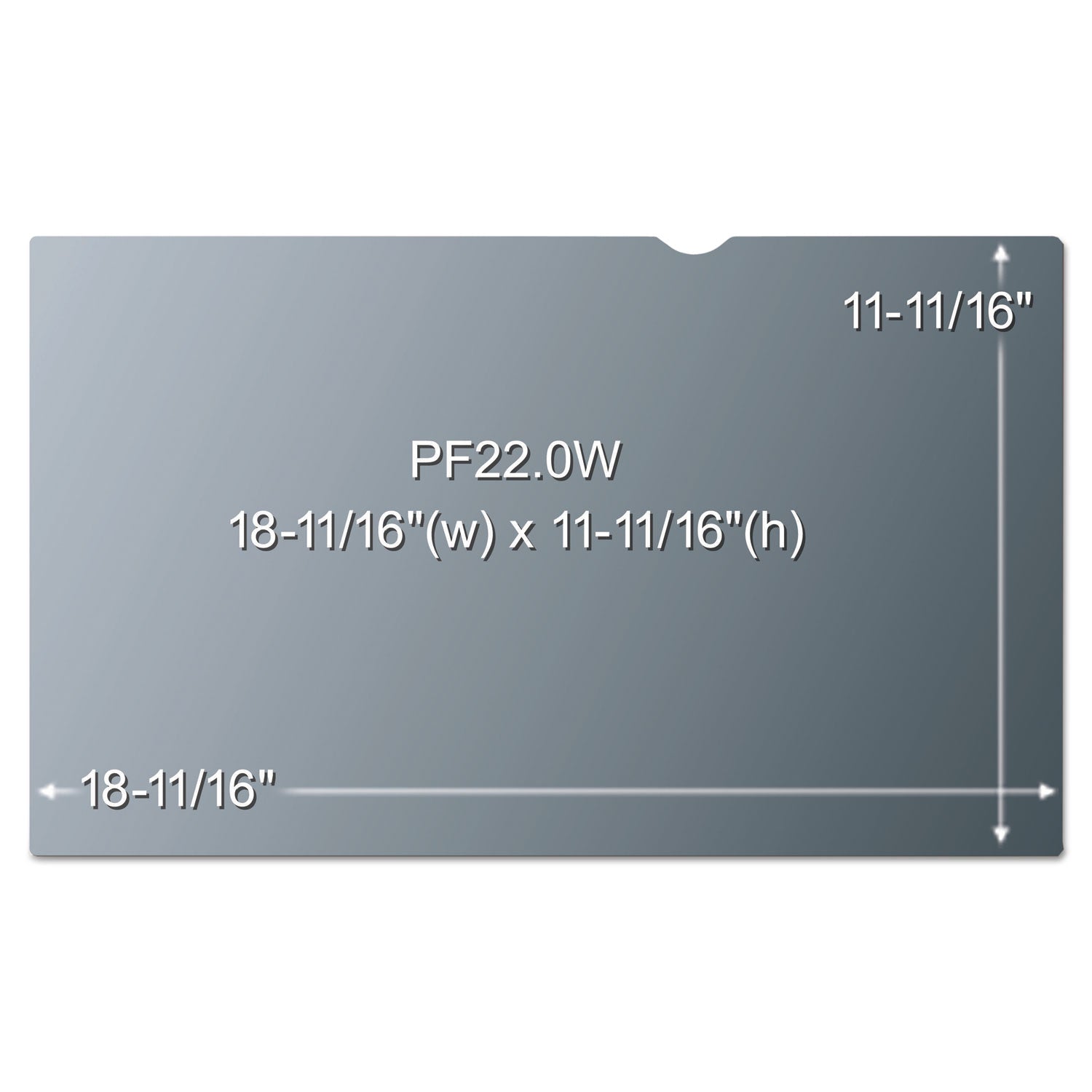 3M™ Frameless Blackout Privacy Filter for 22