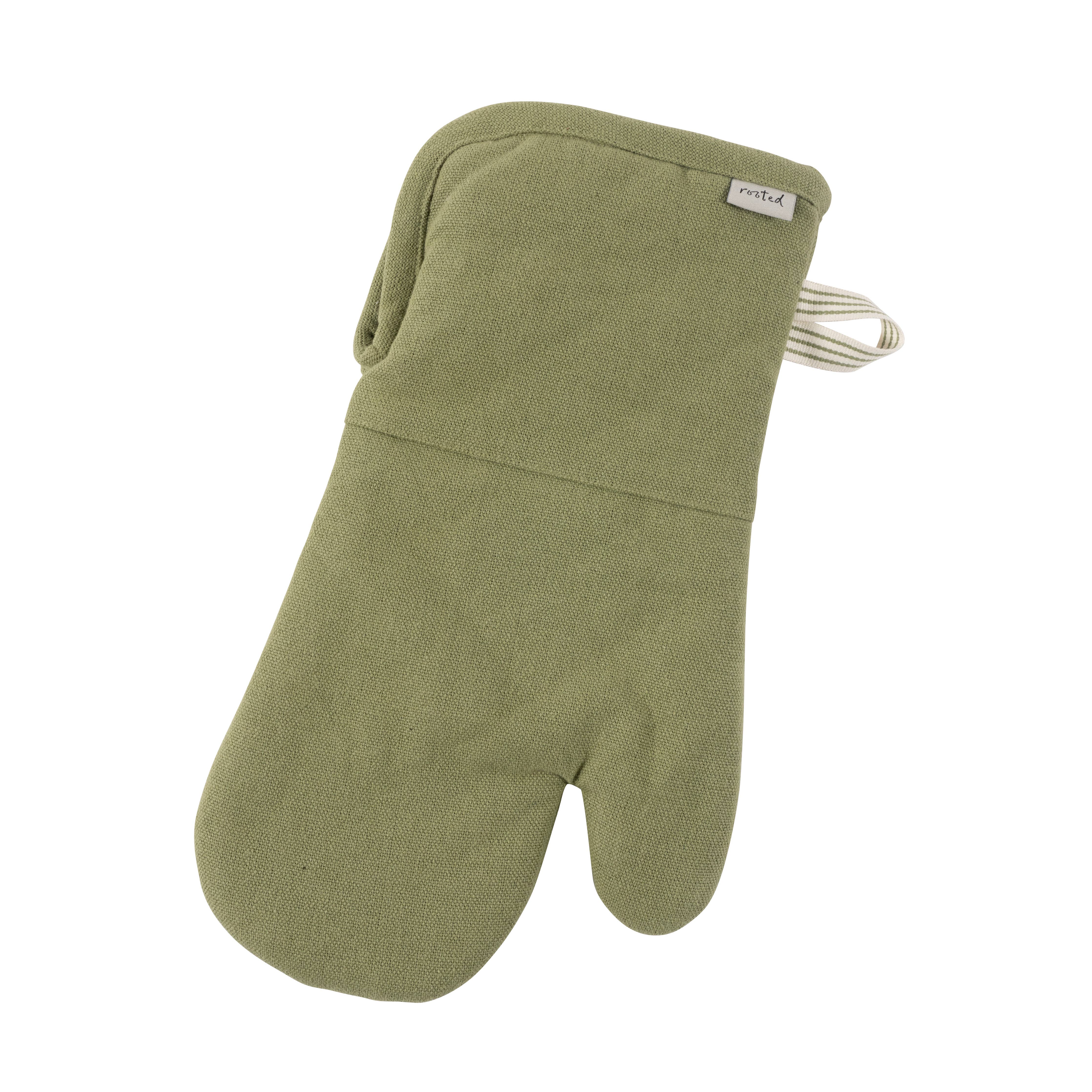 KAF Home Rooted Sustainable Oven Mitt 13x7 Inches - Heat Resistant Kitchen Glove for Baking, Cooking & Grilling - Eco-Friendly & Durable Oven Mitts for Home Chefs