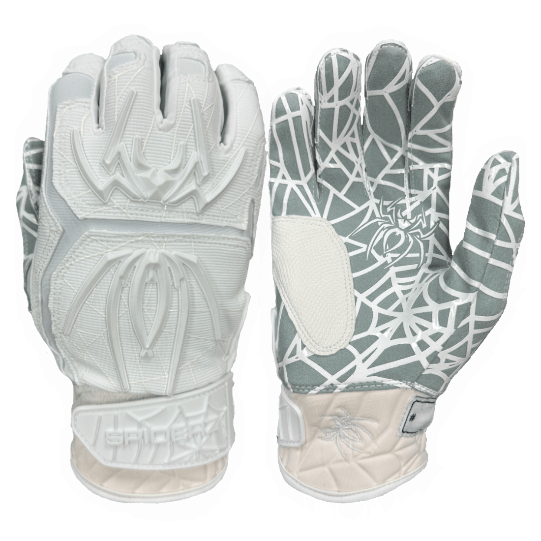 2025 Spiderz Hybrid Batting Gloves - Baseball & Softball Training Gloves for Men & Women - Non-Slip Grip, Breathable & Durable - Perfect for Hitting Practice, Games & Training Sessions
