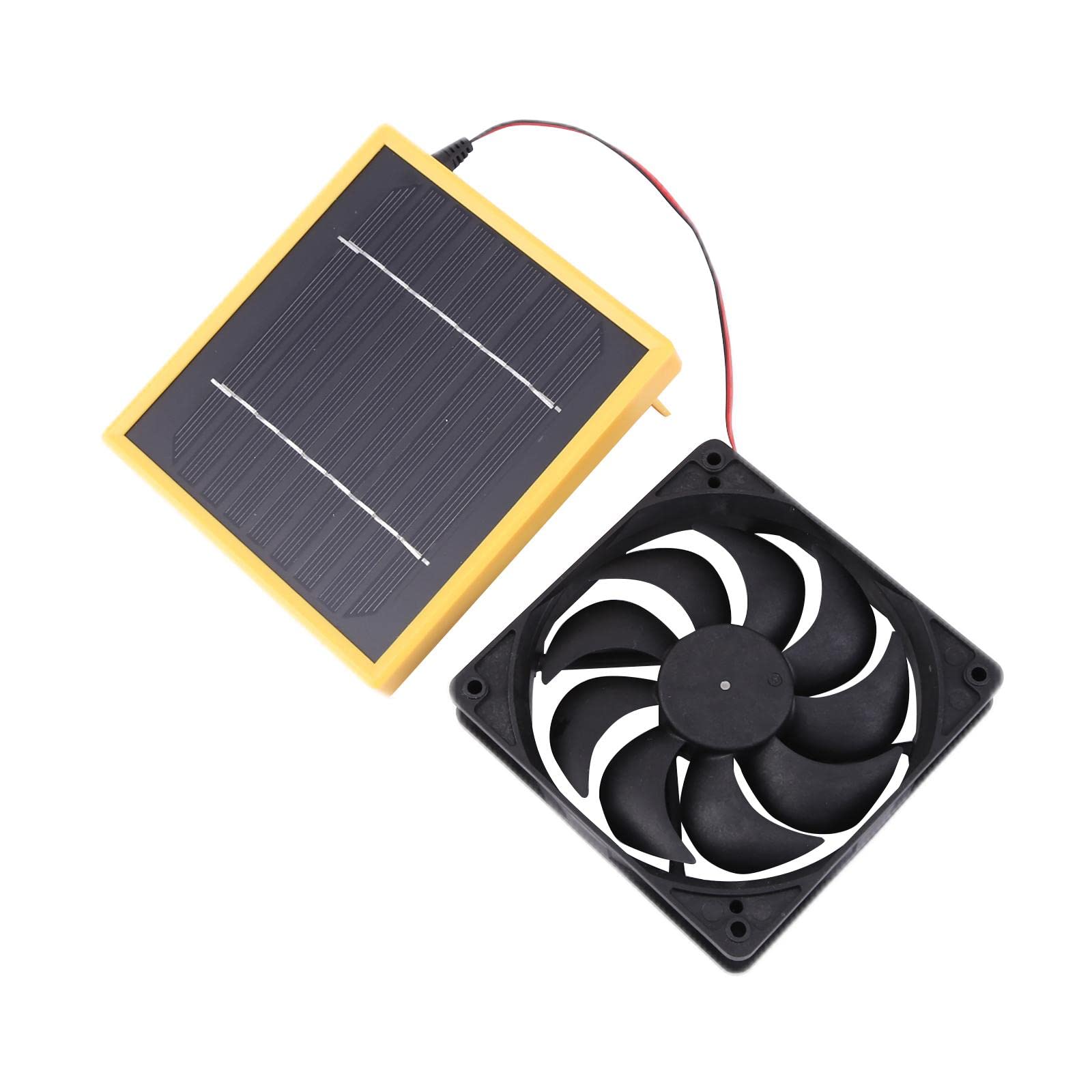 MagiDeal 6In Solar Powered Ventilator Fan - Energy Efficient Air Extractor for Greenhouses, RVs, Camping & Outdoor Use - Perfect for Home, Garden & Vehicle Ventilation