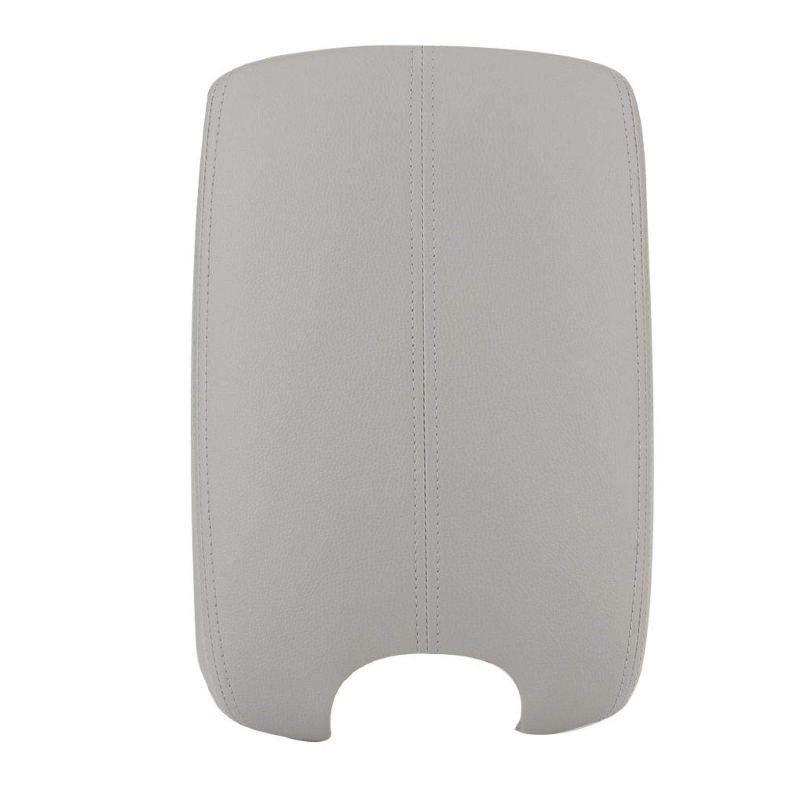 Qiilu PU Leather Car Armrest Cover for Honda Accord 2008-2012 - Durable Console Lid Protector (Gray) | Perfect for Commuting & Road Trips