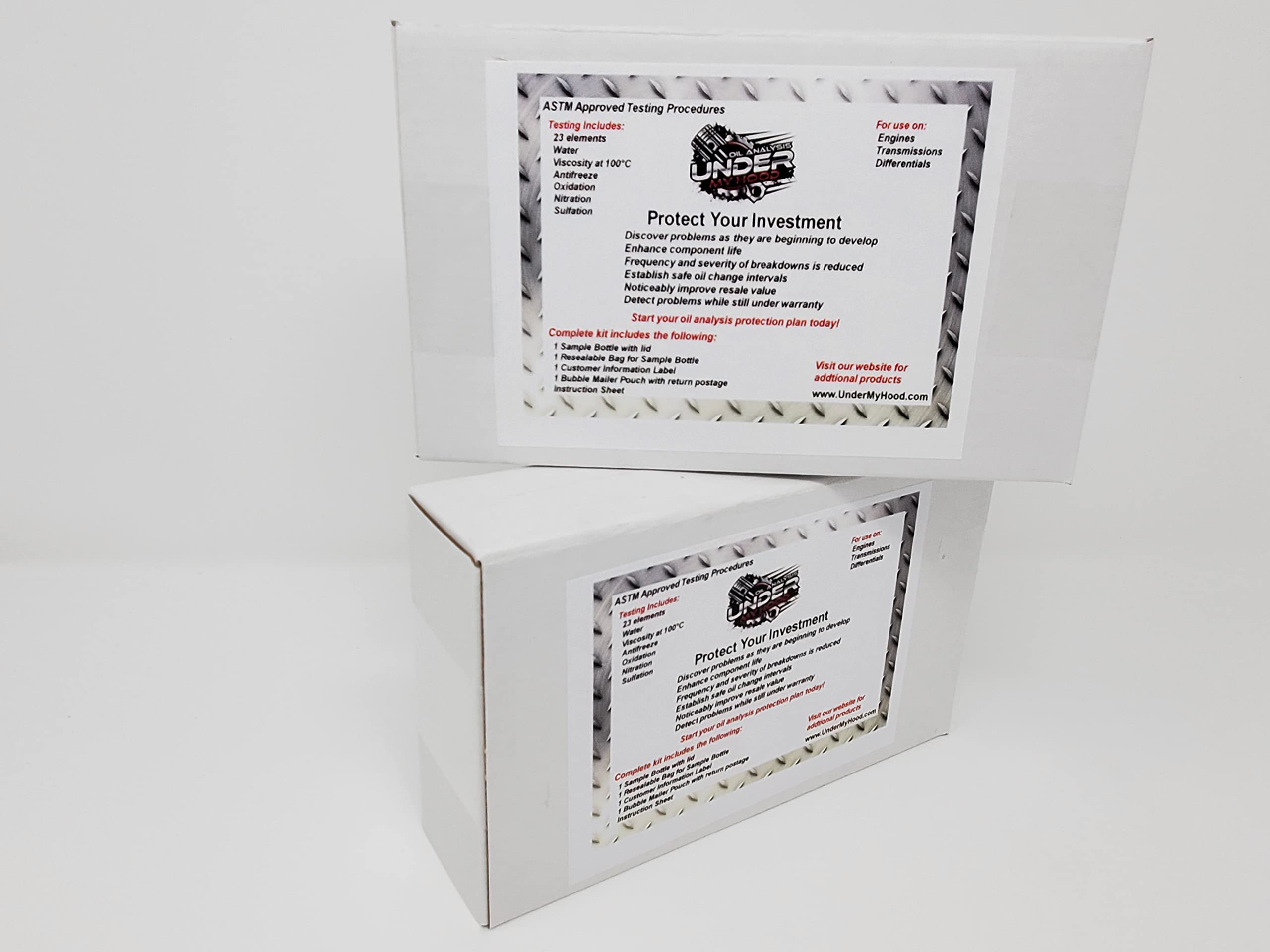 Oil Analysis Starter Kit - Complete Test Kit with Tubes & Sample Pump for Engine, Hydraulic & Industrial Fluid Testing