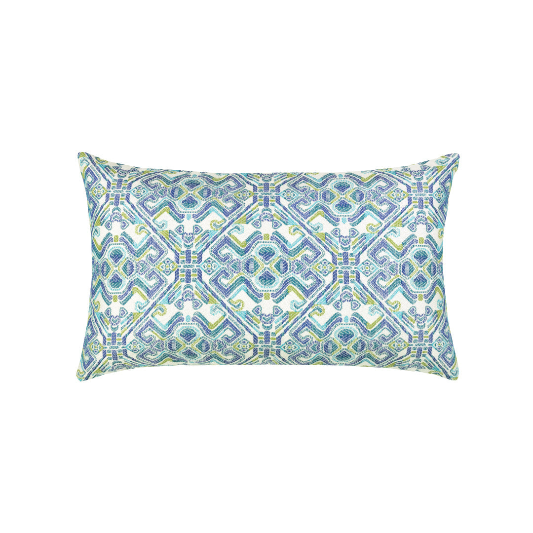 Tulum Indoor Outdoor Pillow - Lumbar Support Cushion for Sofa, Bed, Chair - Comfortable & Stylish Home Decor for Living Room, Patio, Office