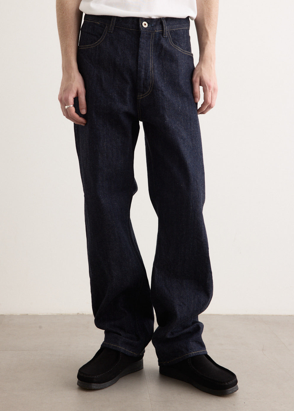 5 Pocket Denim Pants for Men - Classic Straight Fit Jeans for Casual Wear & Everyday Comfort | Perfect for Work, Travel & Outdoor Activities