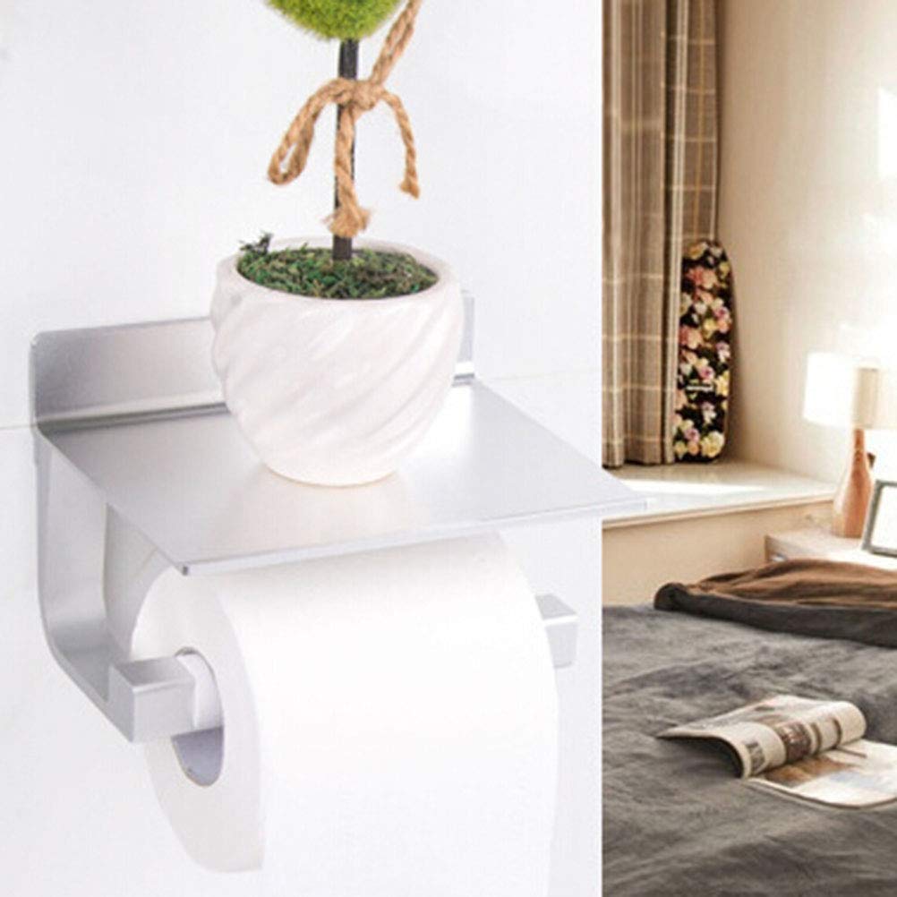 VICASKY Wall Mount Toilet Paper Holder - Bathroom Tissue Dispenser & Paper Towel Rack - Durable Stainless Steel Roll Holder for Home, Office, RV & Car Use