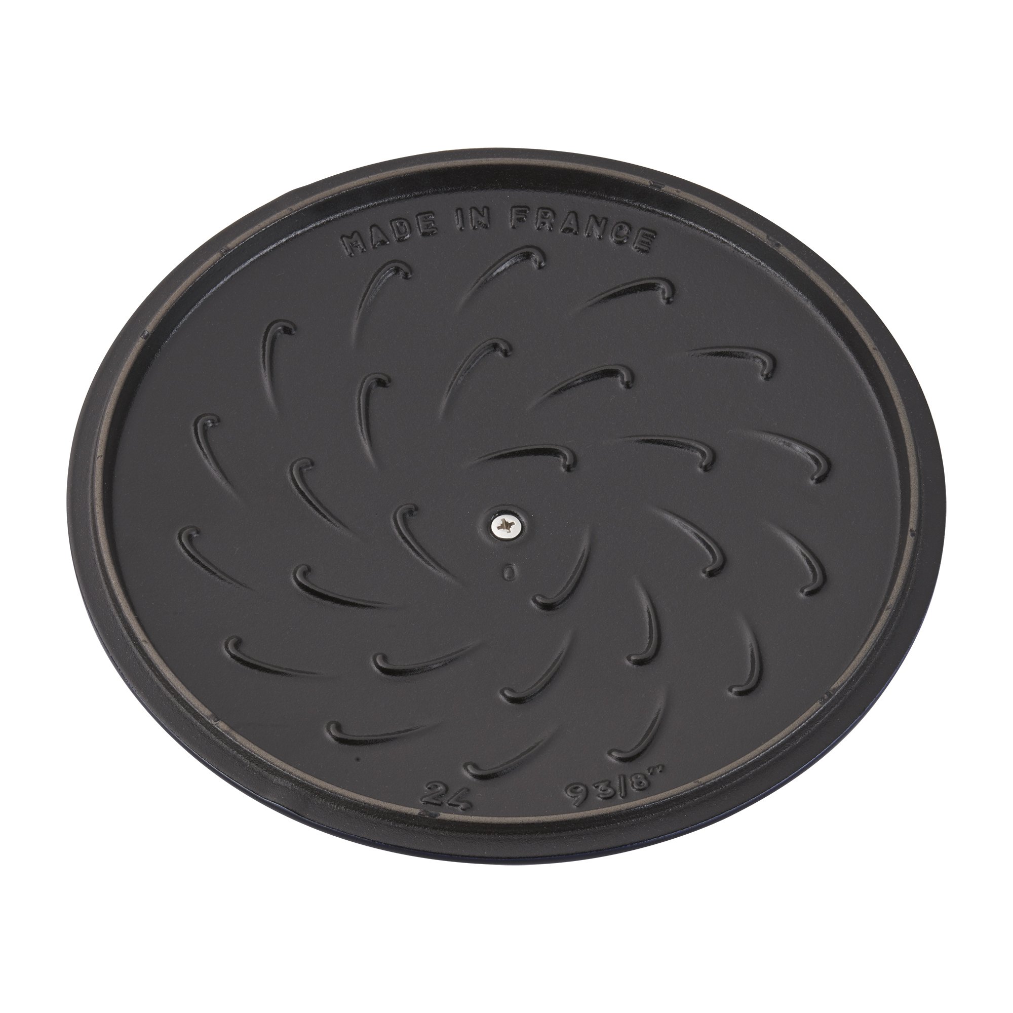 Staub 3.75 Quart Cast Iron French Oven Rooster Dutch Oven - Premium Dark Blue Cookware, Made in France - Perfect for Braising, Roasting, Baking & Slow Cooking