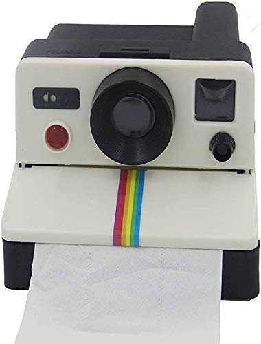 Vintage Camera Wall-Mounted Toilet Paper Holder with Cover - Retro Bathroom Decor for Home, Hotel & Office Use