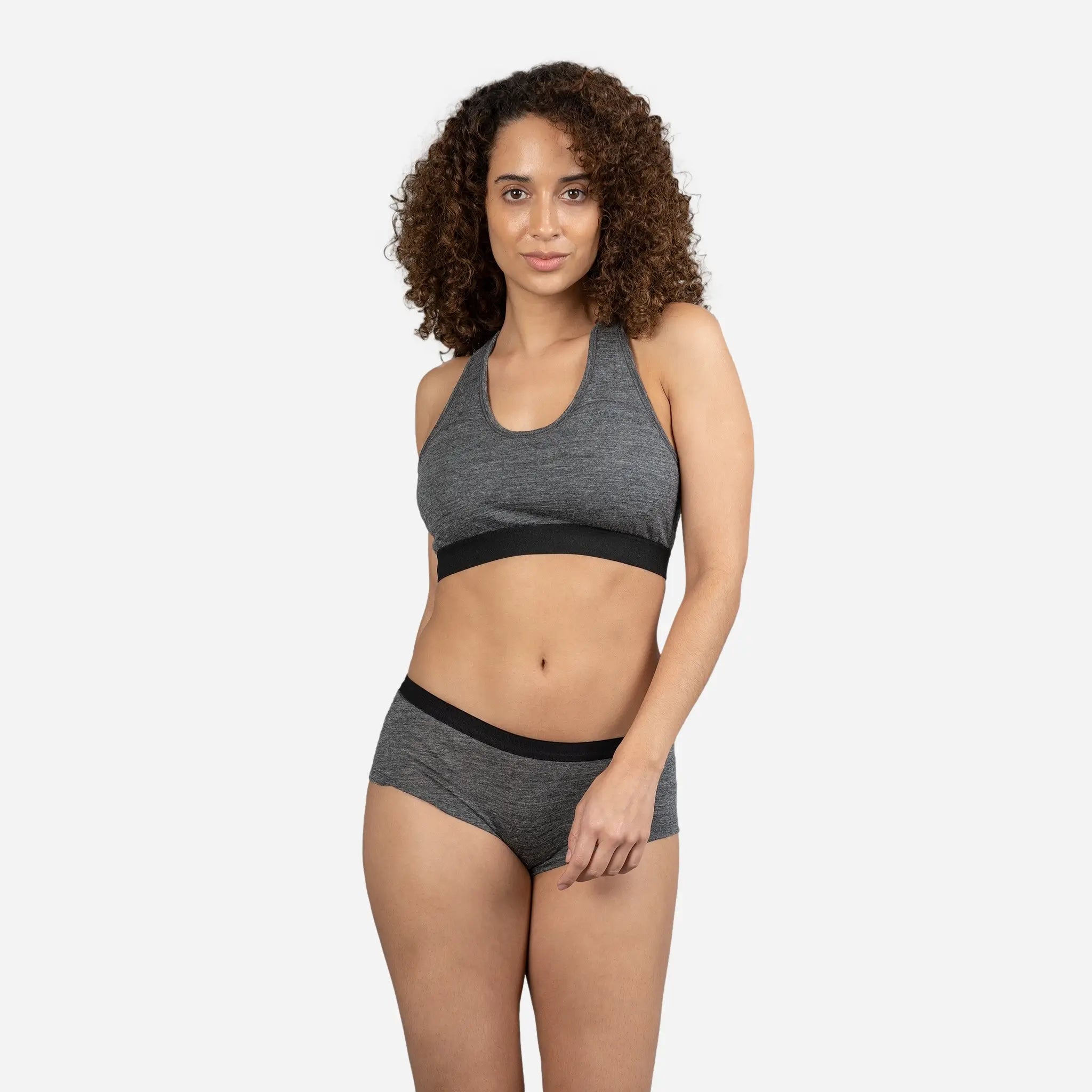 Ultralight Women's Alpaca Wool Sports Bra - 160 GSM - Perfect for Yoga, Running & Outdoor Activities