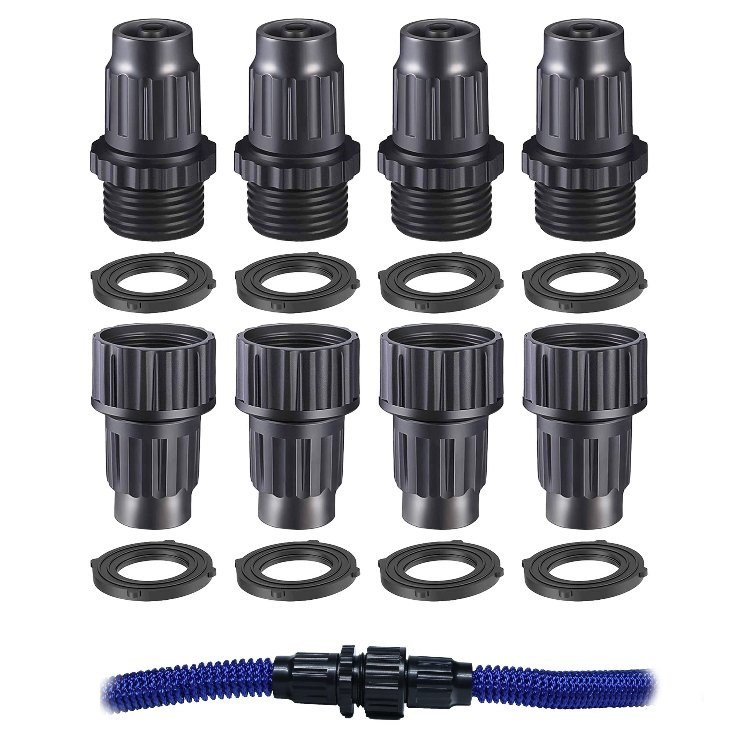 Expandable Garden Hose Repair Kit 4-Pack for Outdoor Watering