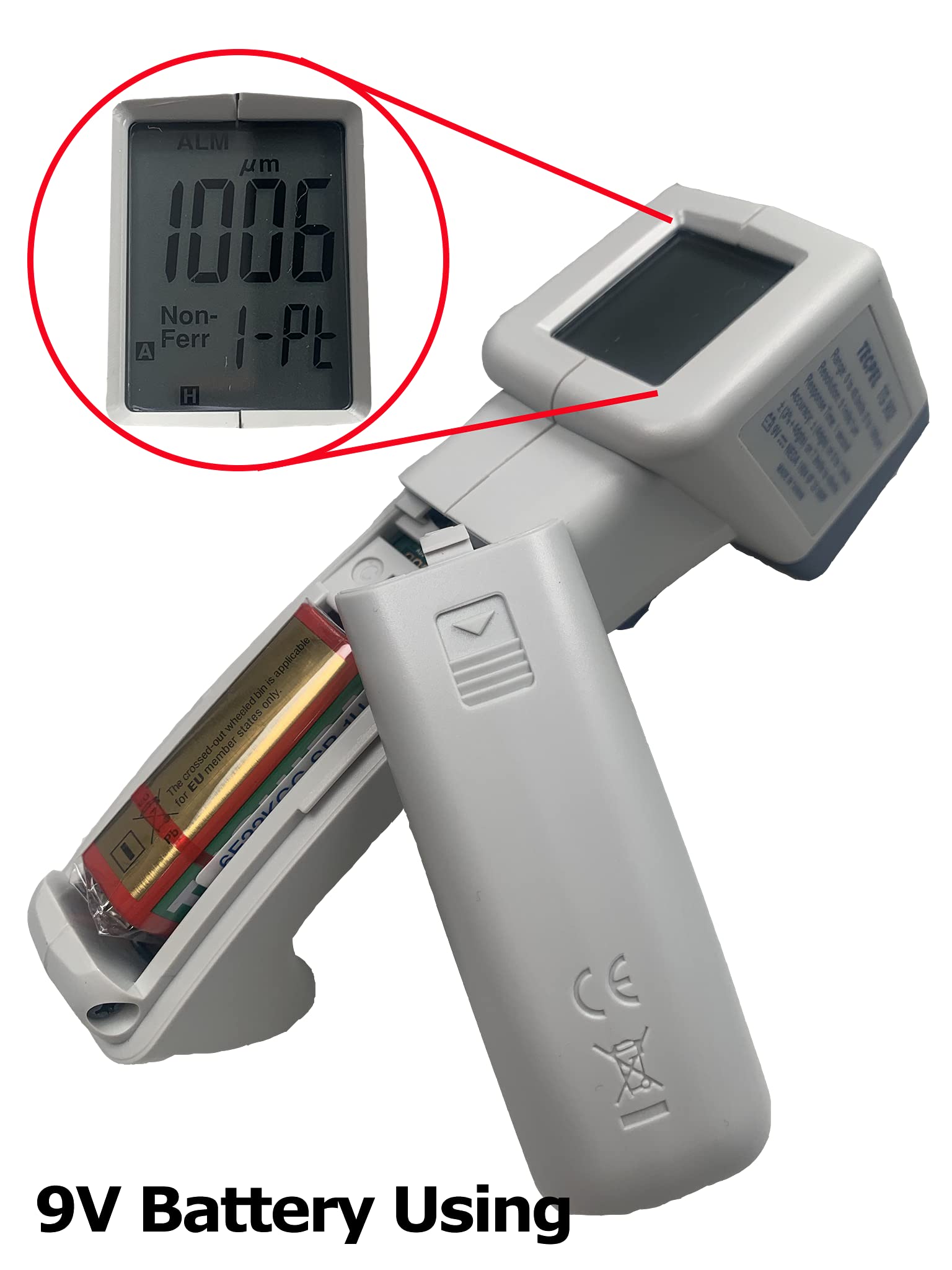 TG-902 Digital Paint Thickness Gauge Tester - Automotive & Industrial Coating Measurement Device for Car, Metal, Wood Surfaces - Perfect for Auto Body Shops, Quality Control & DIY Projects