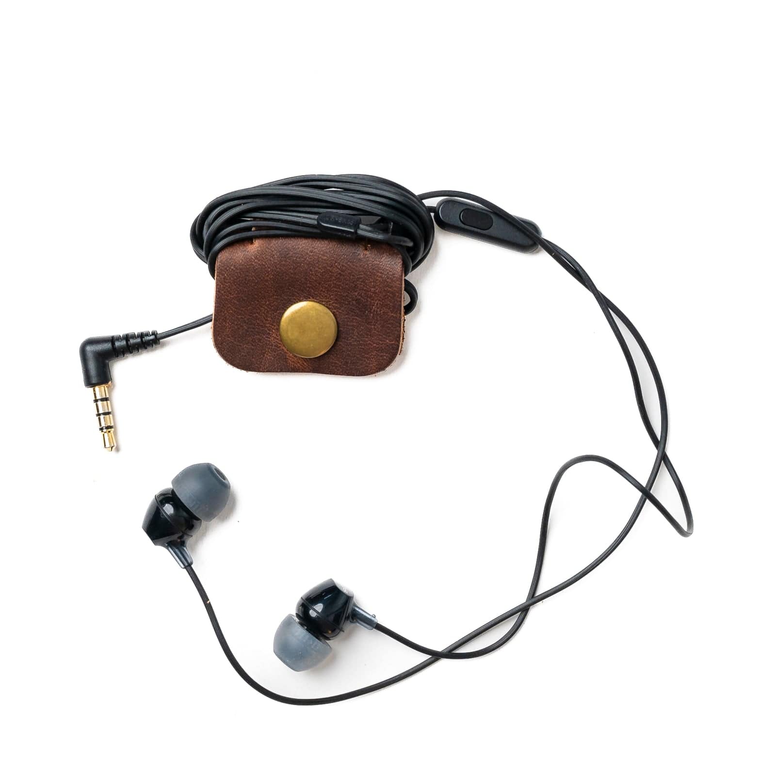 Premium Leather Cord Organizer - Tangle-Free Cable Management for Phones, Laptops, Travel & Office Use