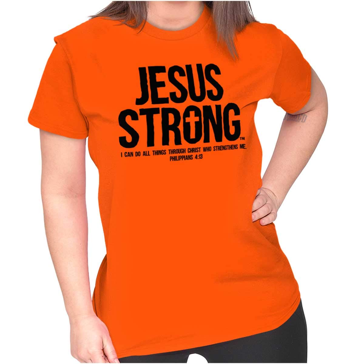 Philippians 4:13 Bible Women's Graphic Tee - Faith Apparel for Church & Daily Wear
