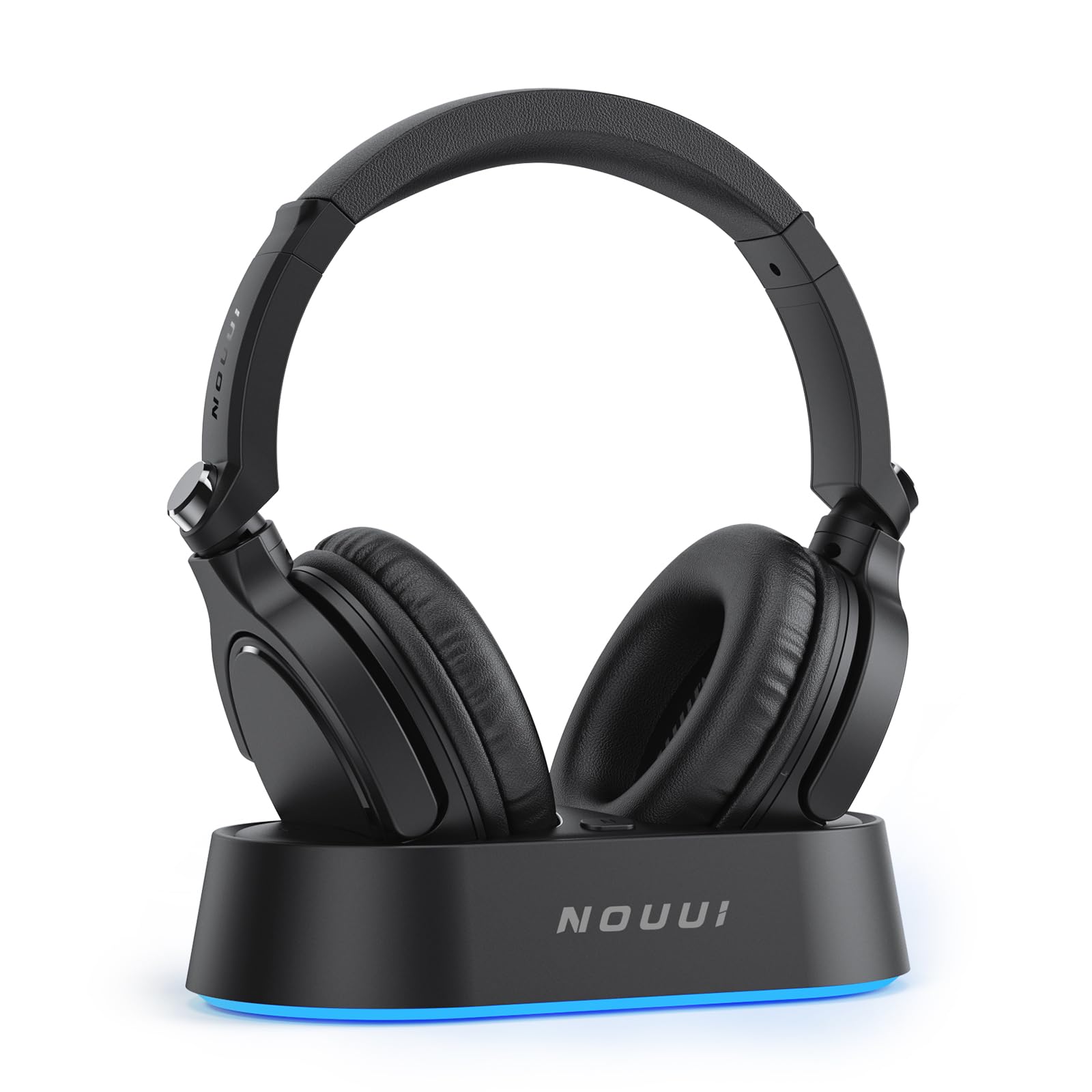 Wireless TV Headphones for Seniors - Bluetooth Headset with 65-Hour Battery Life, No Audio Delay, Multi-Function Charging Base - Perfect for Watching TV, Movies & Hearing Assistance (Great Gift for Parents & Elderly)