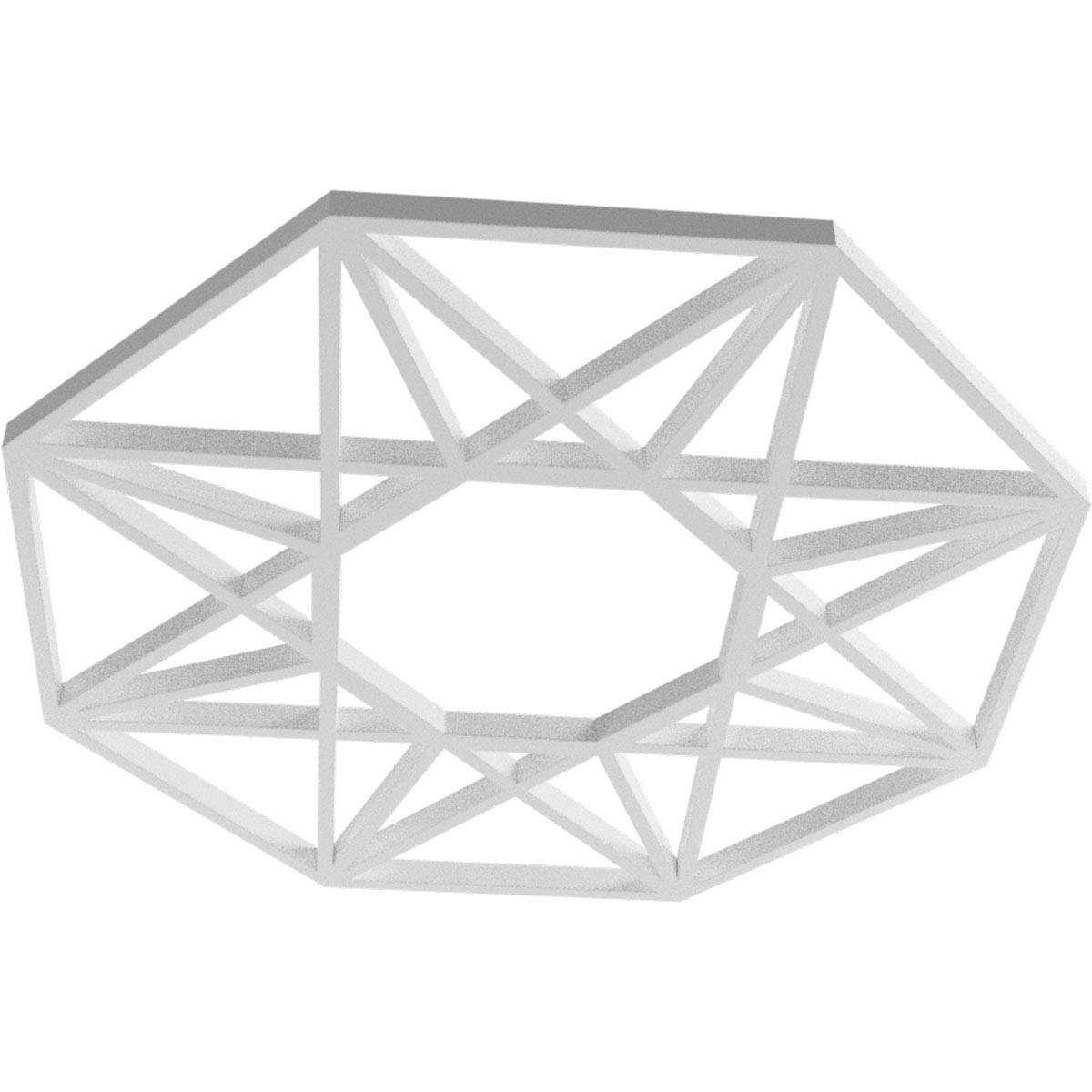 Ekena Millwork CMPP36GD 36-Inch PVC Ceiling Medallion - Architectural Grade Urethane Pierced Design (14