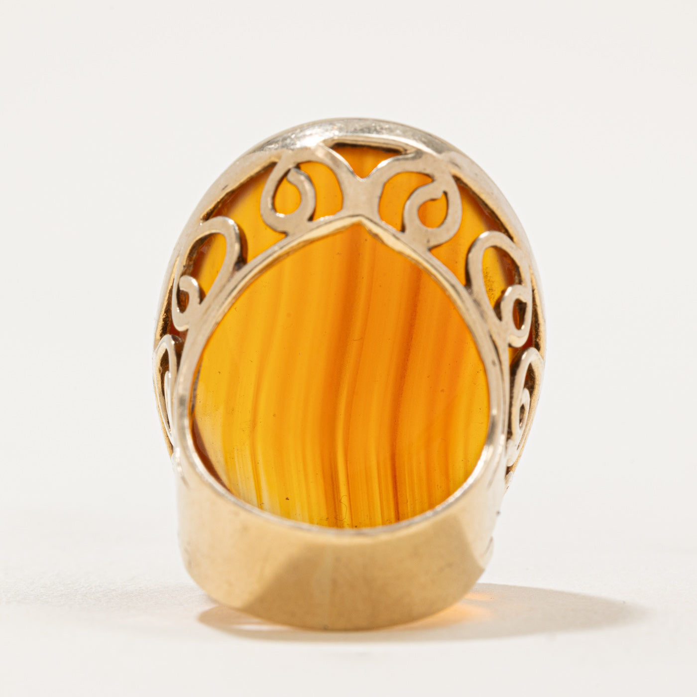 22.00ct Carnelian Agate Cocktail Ring - Size 6 | Elegant Statement Jewelry for Evening Parties, Weddings & Special Occasions
