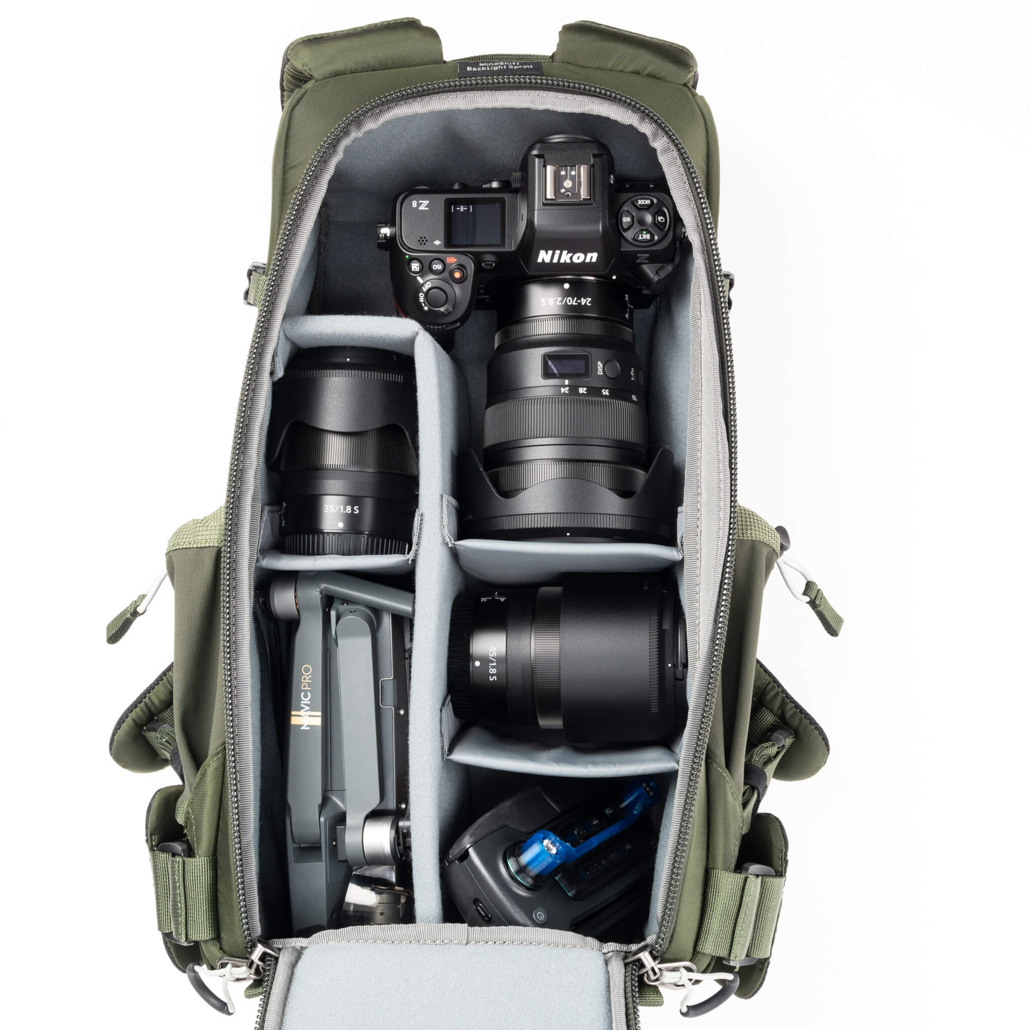 MindShift Gear Backlight Sprint Backpack 15L - Lightweight Camera Backpack for DSLR & Mirrorless (Slate Black) - Perfect for Travel, Hiking & Outdoor Photography
