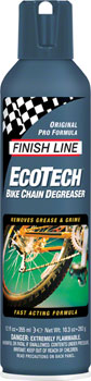Finish Line EcoTech Bike Chain Degreaser - 12oz Aerosol Spray for Bicycle & Motorcycle Maintenance - Removes Grease, Oil & Dirt - Ideal for Cycling, MTB & Motorcycle Cleaning