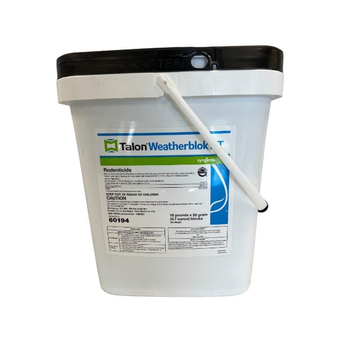 Talon Weatherblok XT Rat & Mouse Killer - Effective Rodenticide Bait Blocks for Indoor & Outdoor Pest Control - Weather-Resistant for Garages, Sheds & Farms