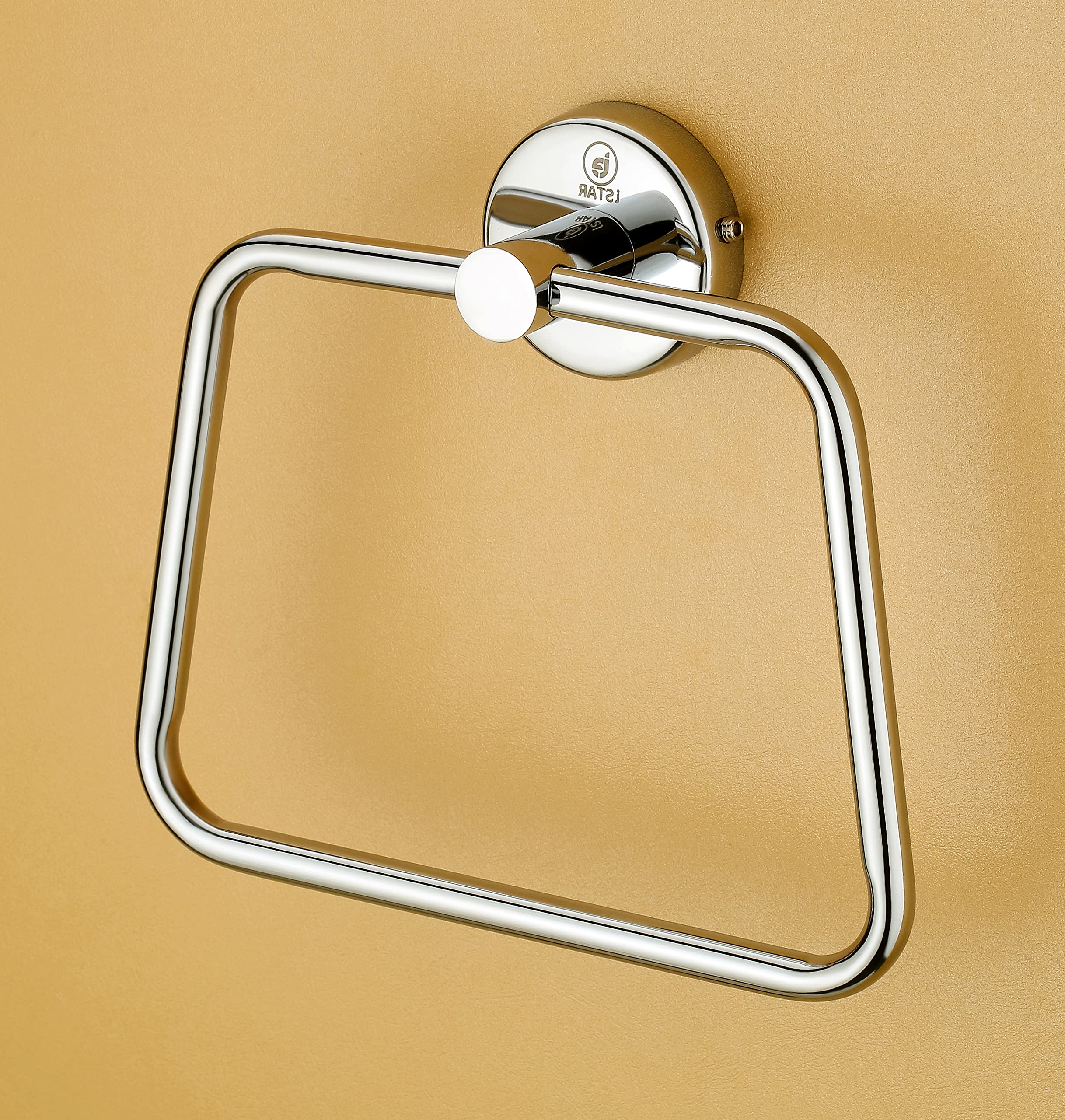 Stainless Steel Towel Ring & Napkin Holder - Chrome Finish Bathroom Towel Stand for Kitchen, Dining, and Bathroom Decor (1 Pack) - Perfect for Home, Hotel, and Restaurant Use