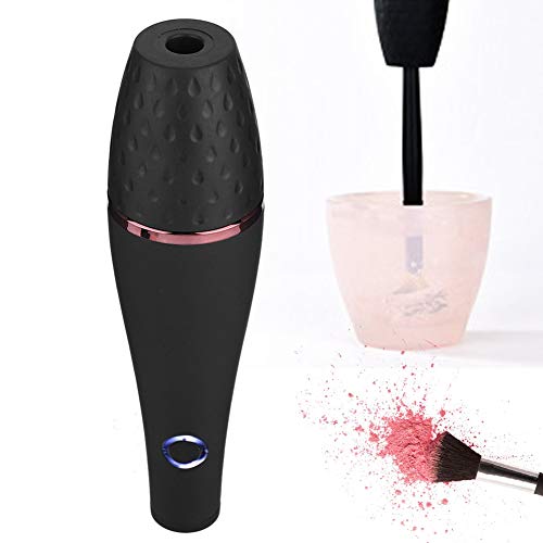 Qkiss 3-Speed Adjustable Electric Makeup Brush Cleaner - USB Rechargeable Automatic Cosmetic Cleaning Tool Kit for Foundation, Eyeshadow & Blush Brushes - Perfect for Home & Travel Makeup Brush Care